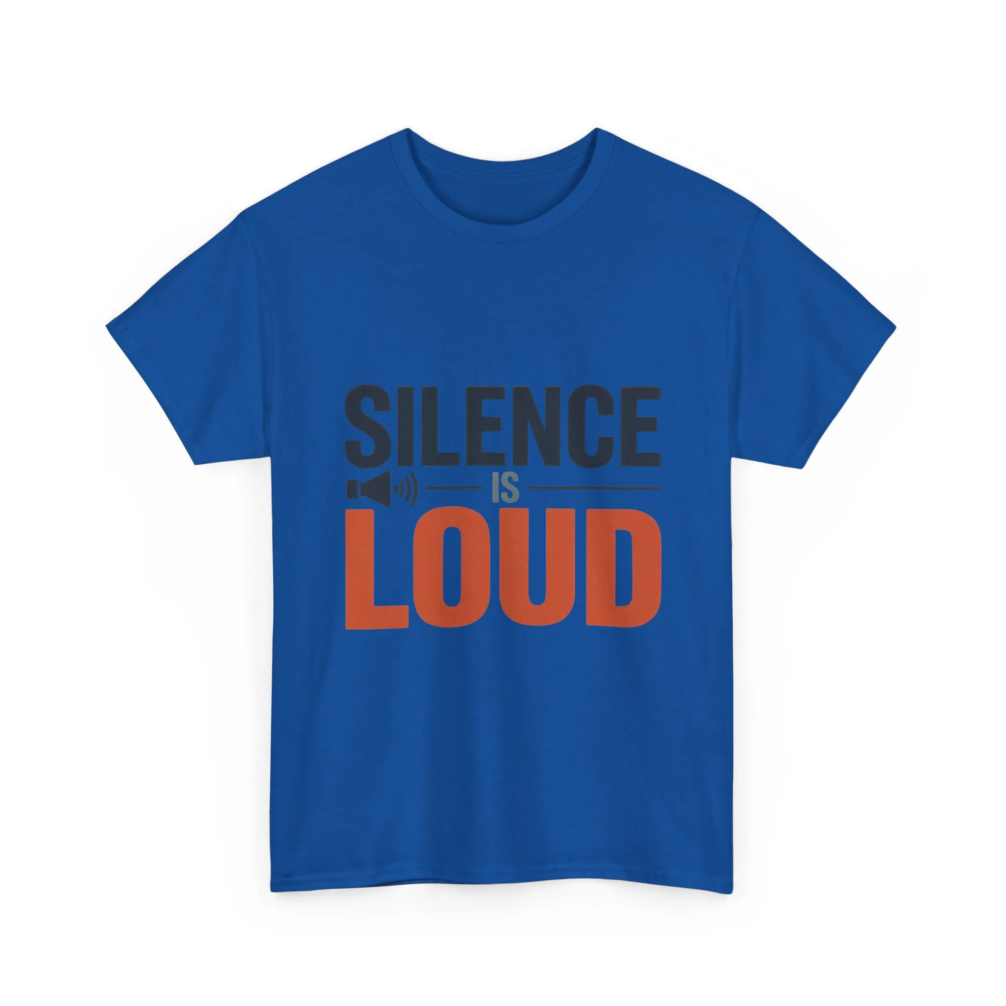 Silence Is Loud Motivational Quote Mens T-Shirt, Silence Tee, ironic Tee, Graphic Tee - Image 25