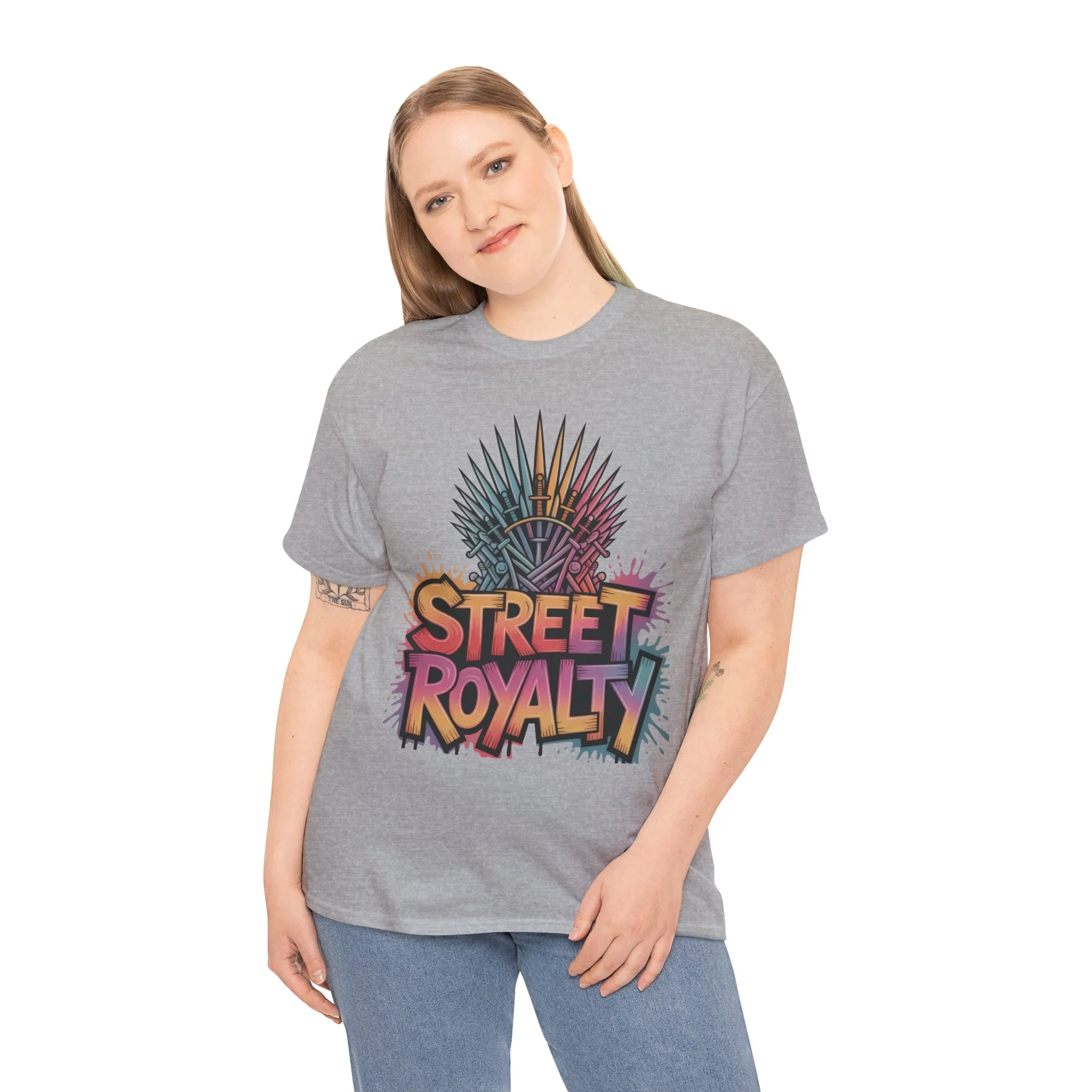 Street Royalty Women's T-Shirt, Graffiti Crown Graphic Tee, Urban Streetwear Top for Trendy Skater Girls - Image 8