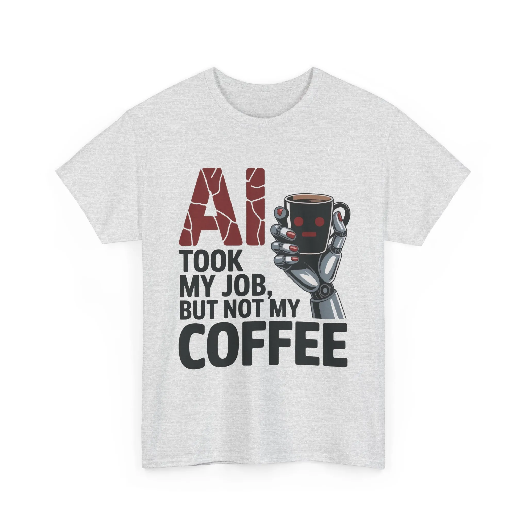 Women's AI Coffee T-Shirt, Funny Robot Job Humor Tee, Geek Sarcastic Gift for Her, Sarcastic Work Shirt, Career Humor - Image 4