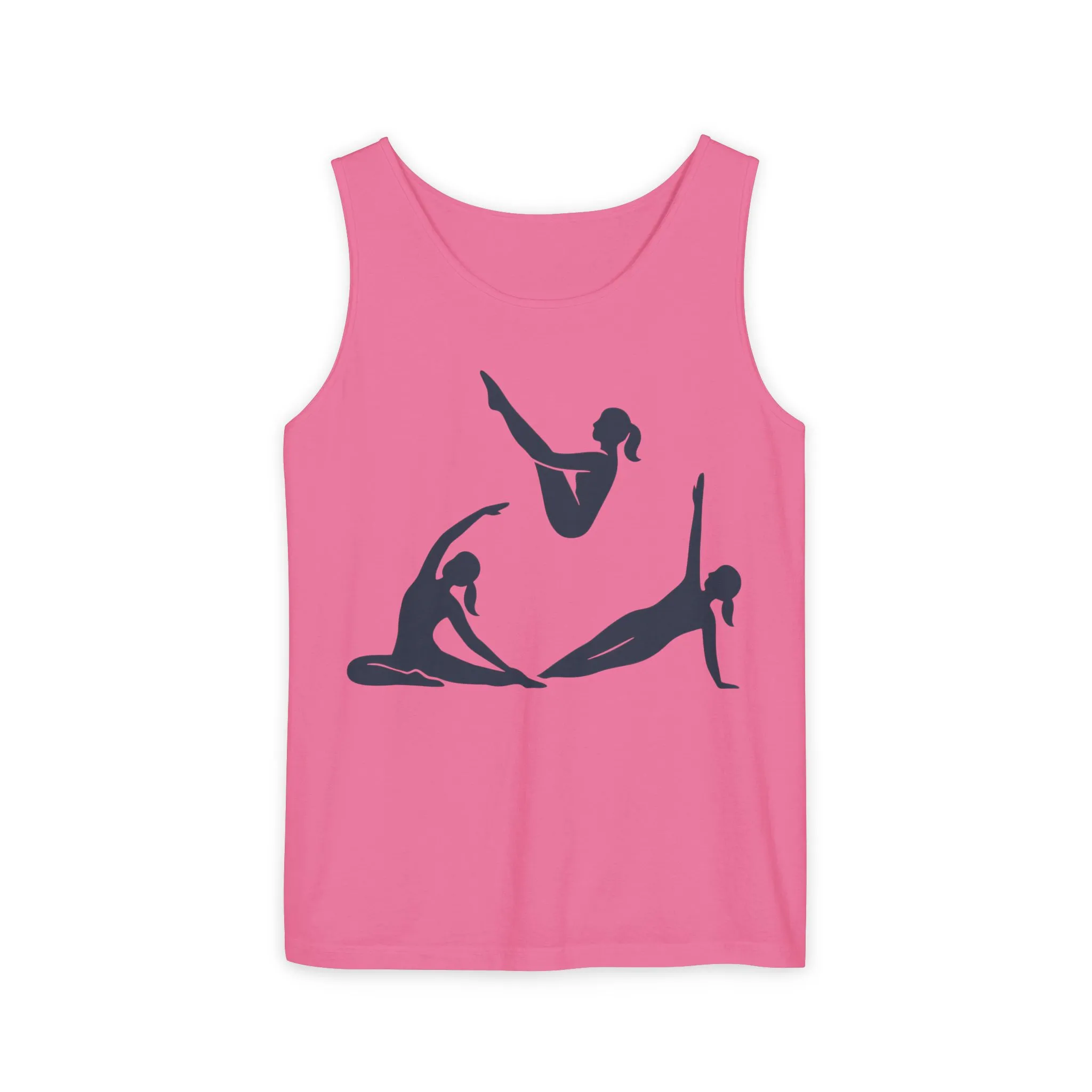Womens Garment-Dyed Tank Top, Womens Pilates Tank Top, Yoga Fitness Graphic Top, Cute Workout Gym Shirt - Image 17