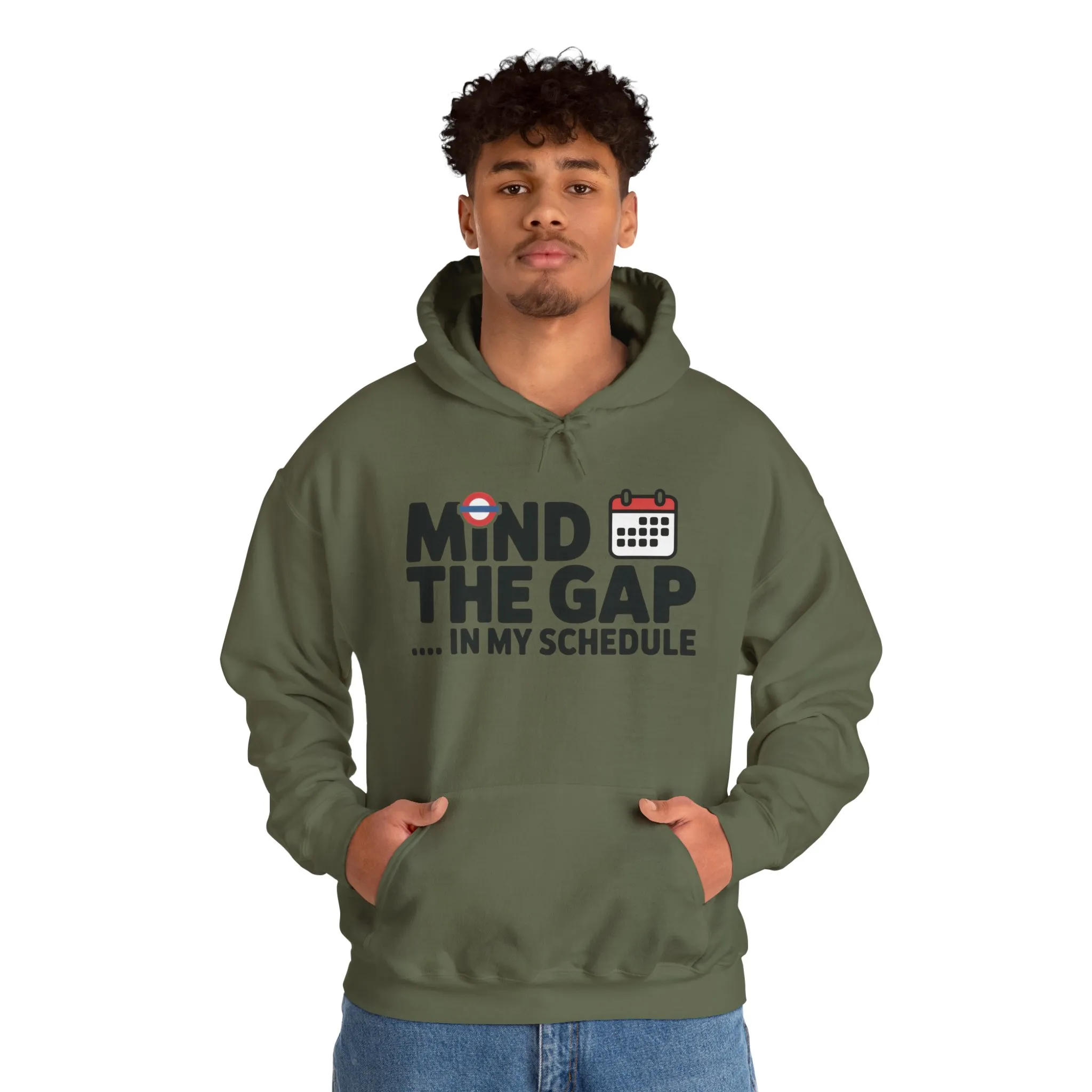 Men's Hoodie Funny Mind The Gap, Office Humor Hoodie, Comfy Graphic Sweatshirt - Image 15