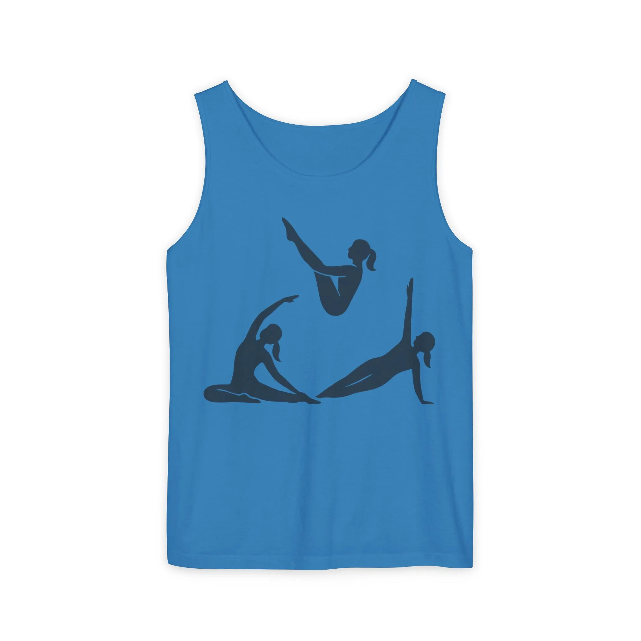 Womens Garment-Dyed Tank Top, Womens Pilates Tank Top, Yoga Fitness Graphic Top, Cute Workout Gym Shirt - Image 11