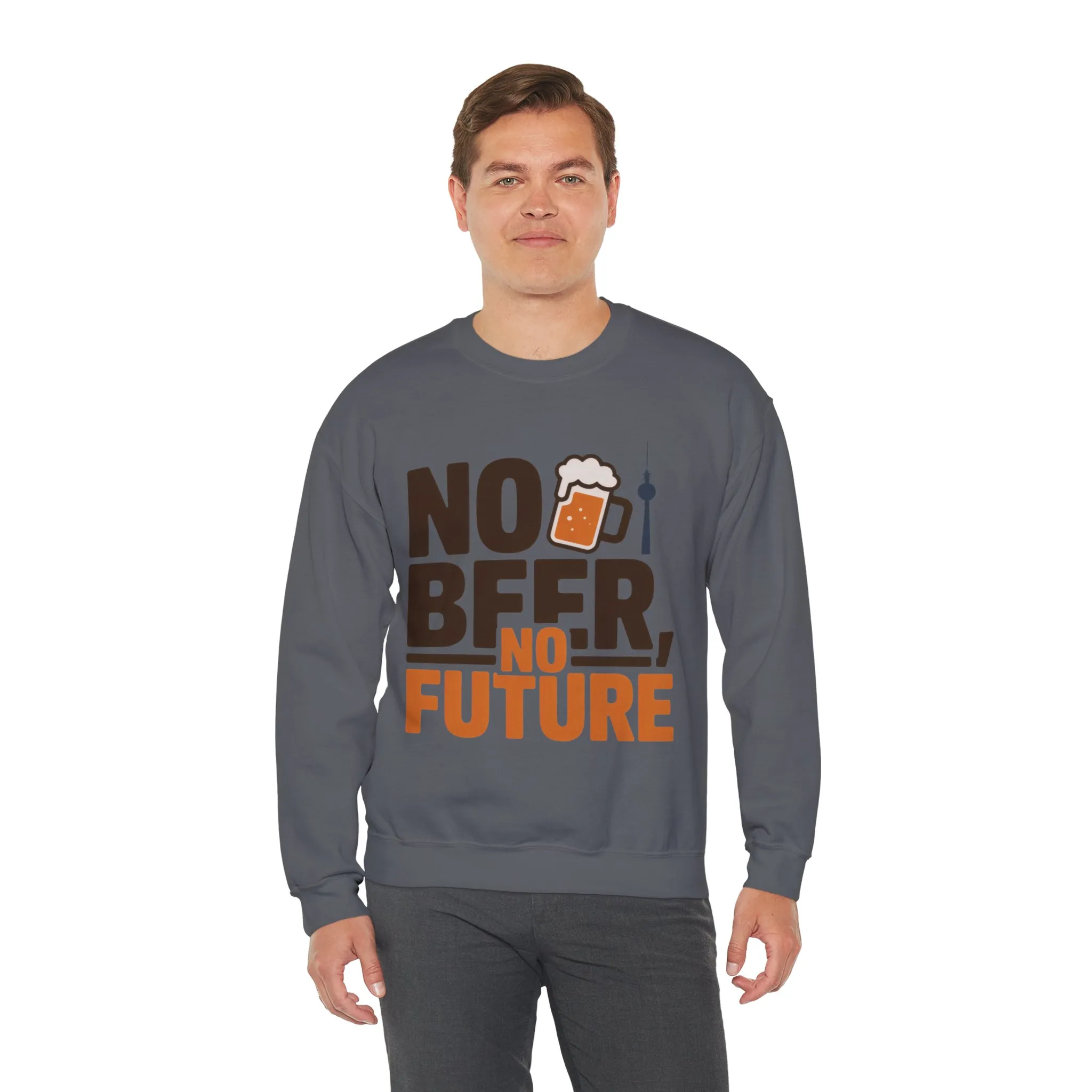Mens Heavy Blend™ Crewneck Sweatshirt, No Beer No Future Funny Beer Mens Sweatshirt - Image 24