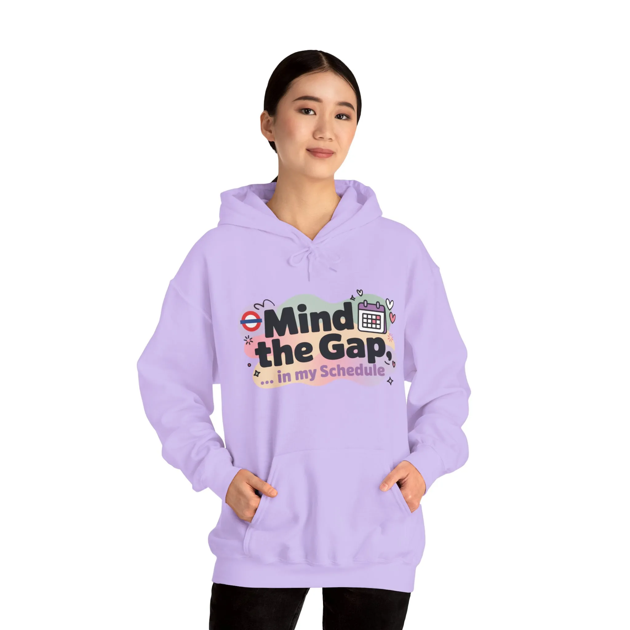 Women's Funny Hoodie, Mind The Gap in My Schedule, Office Humor - Image 31