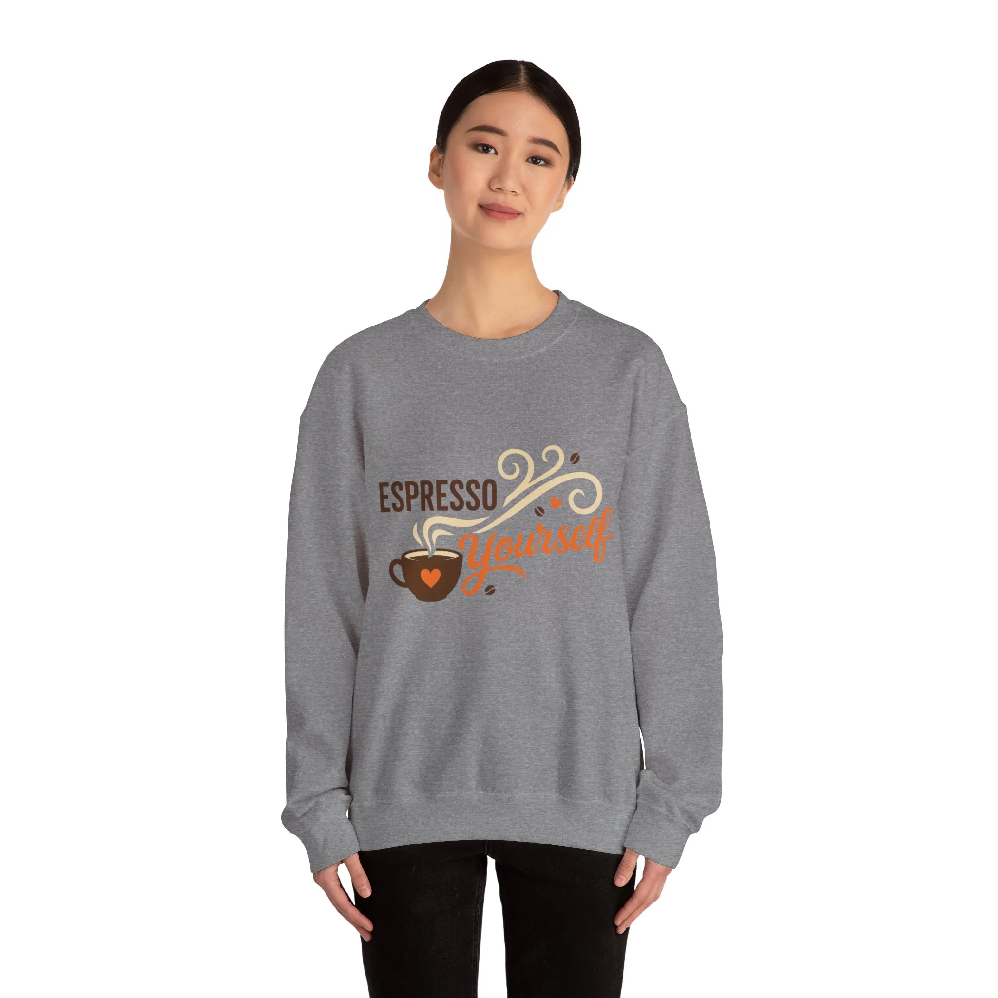 Espresso Yourself Womens Sweatshirt, Coffee Lover Pullover, Funny Barista Gift - Image 11