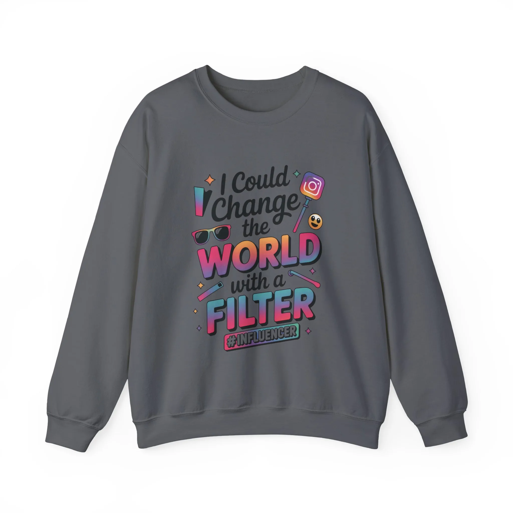 Womens Heavy Blend™ Crewneck Sweatshirt, Womens Influencer Sweatshirt, Funny Social Media Pullover, Cute Trendy Graphic Top - Image 19