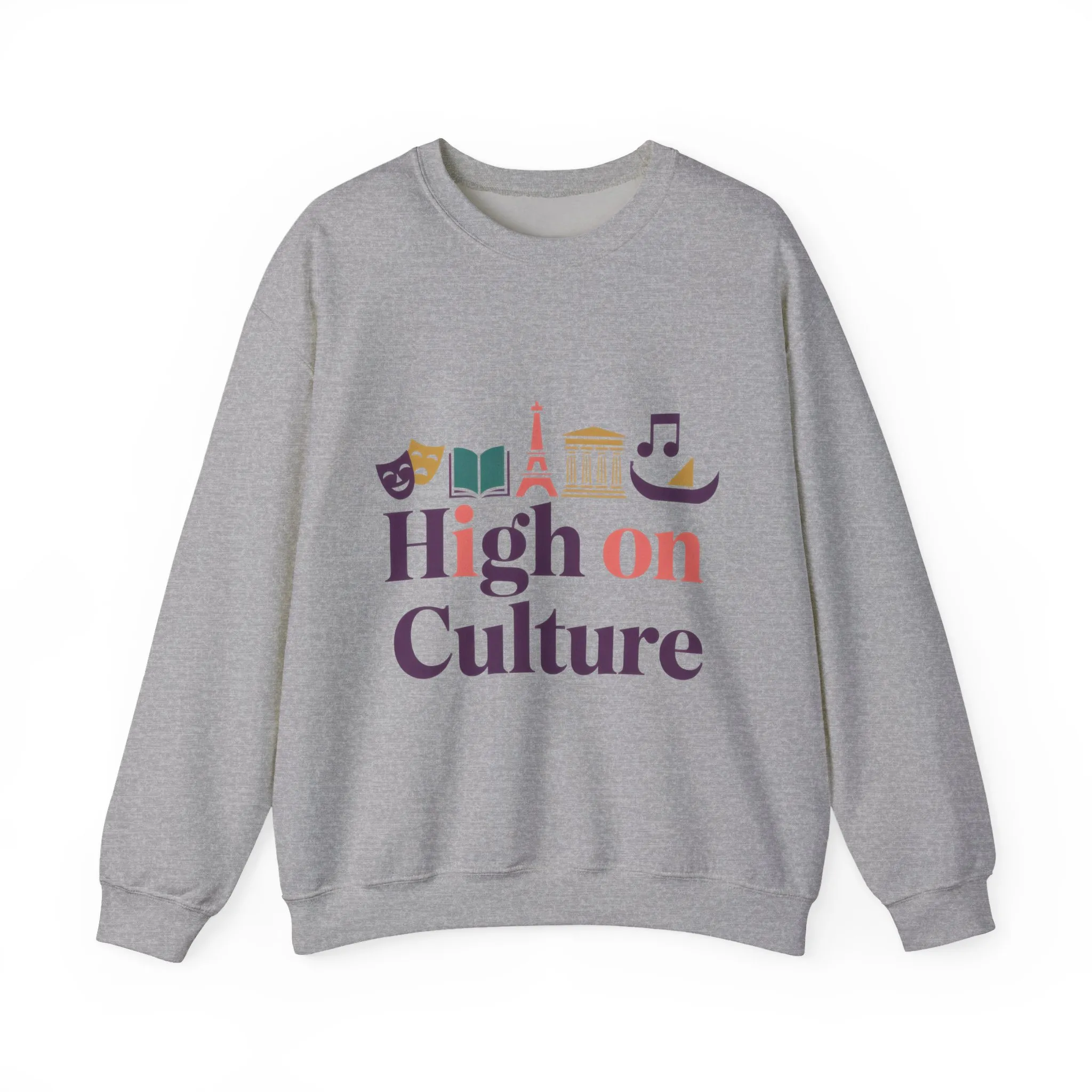 Womens Heavy Blend™ Crewneck Sweatshirt, High on Culture Womens Sweatshirt, Stylish Cultural Graphic Top - Image 10