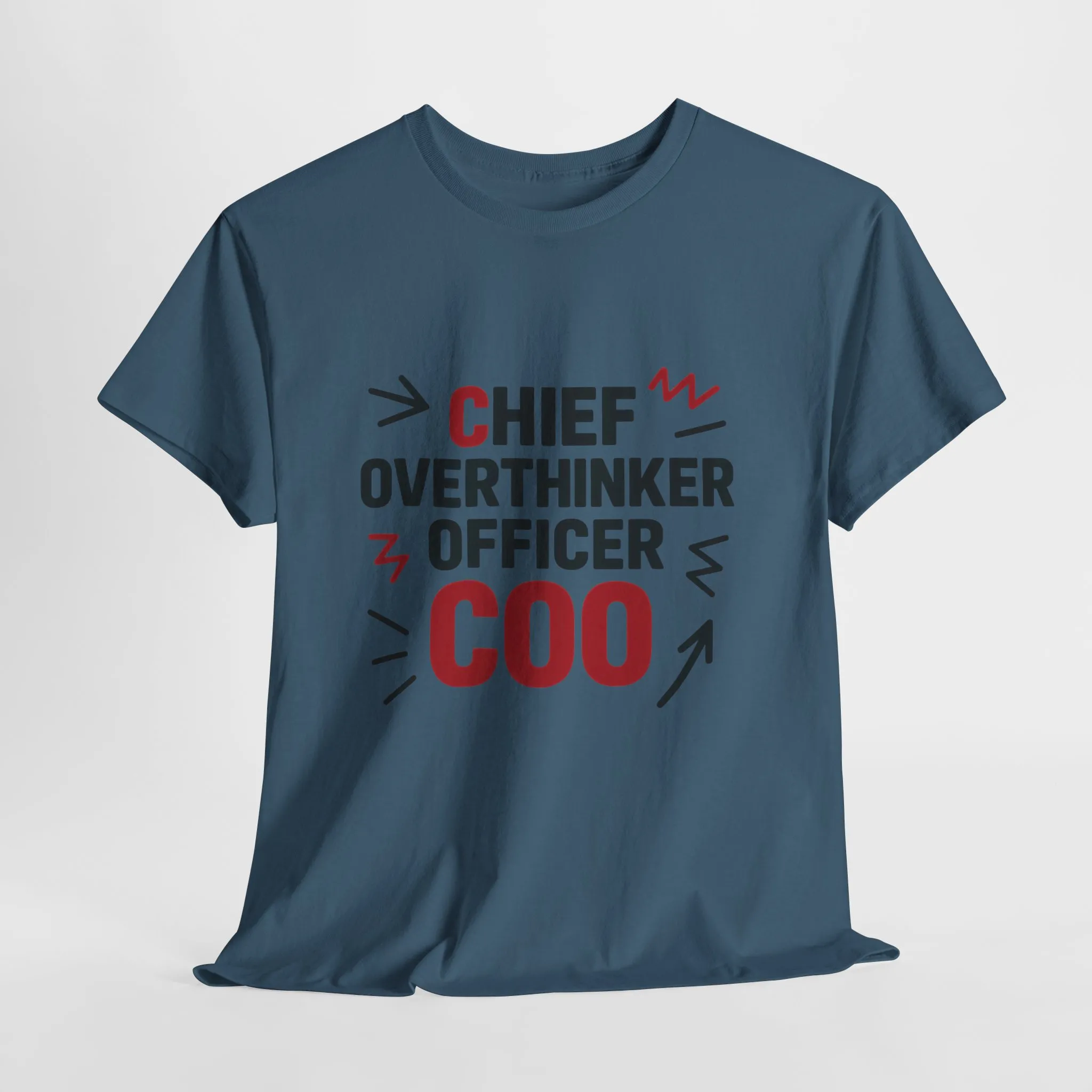 Men's COO T-Shirt, Chief Overthinker Officer Funny Graphic Tee, Office Humor Shirt for Him - Image 21