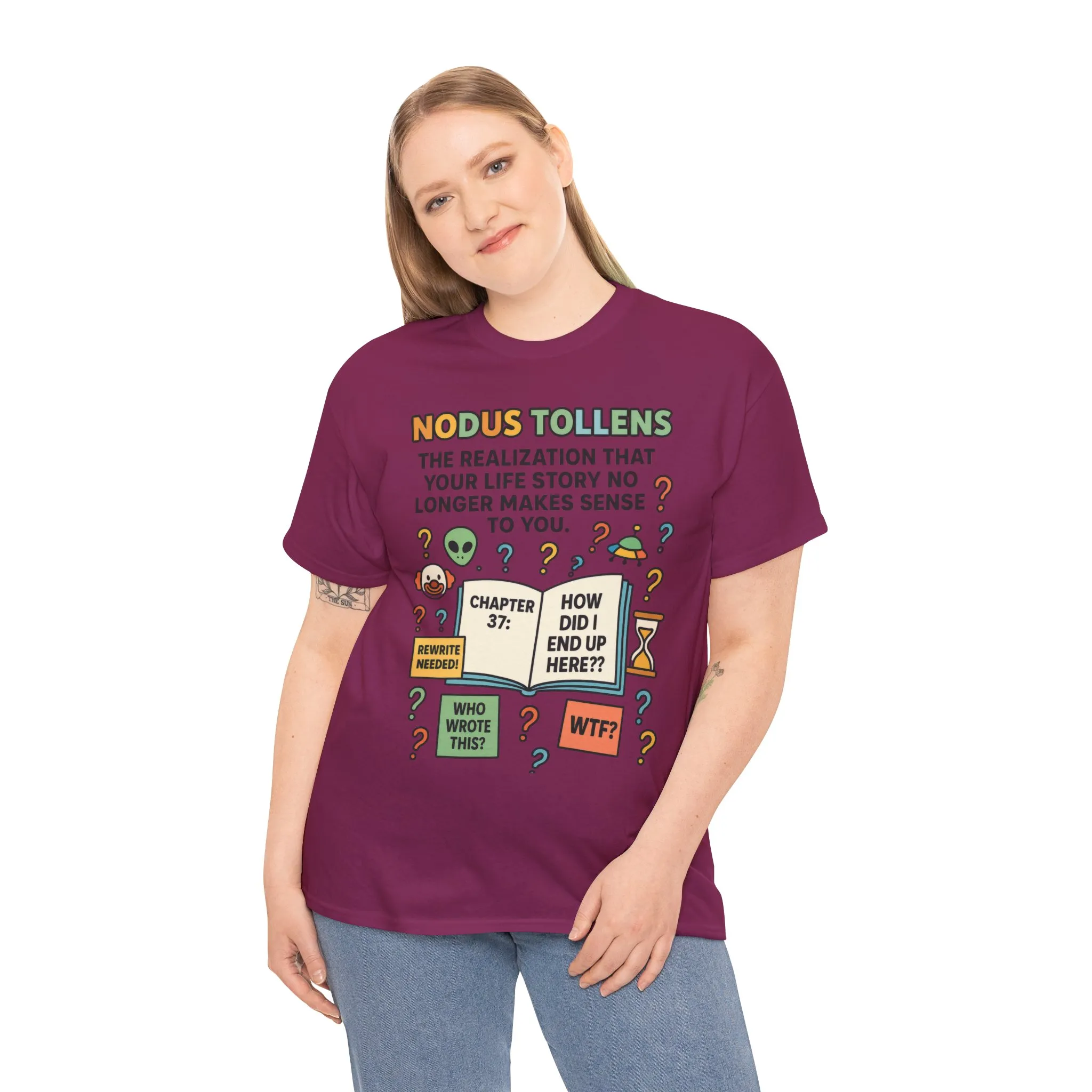 Nodus Tollens Women's Tee, Latin Words, Moods & Modes, Self-Awareness, Personal Development, Funny Existential Graphic Tee, Book Lover Gift - Image 24