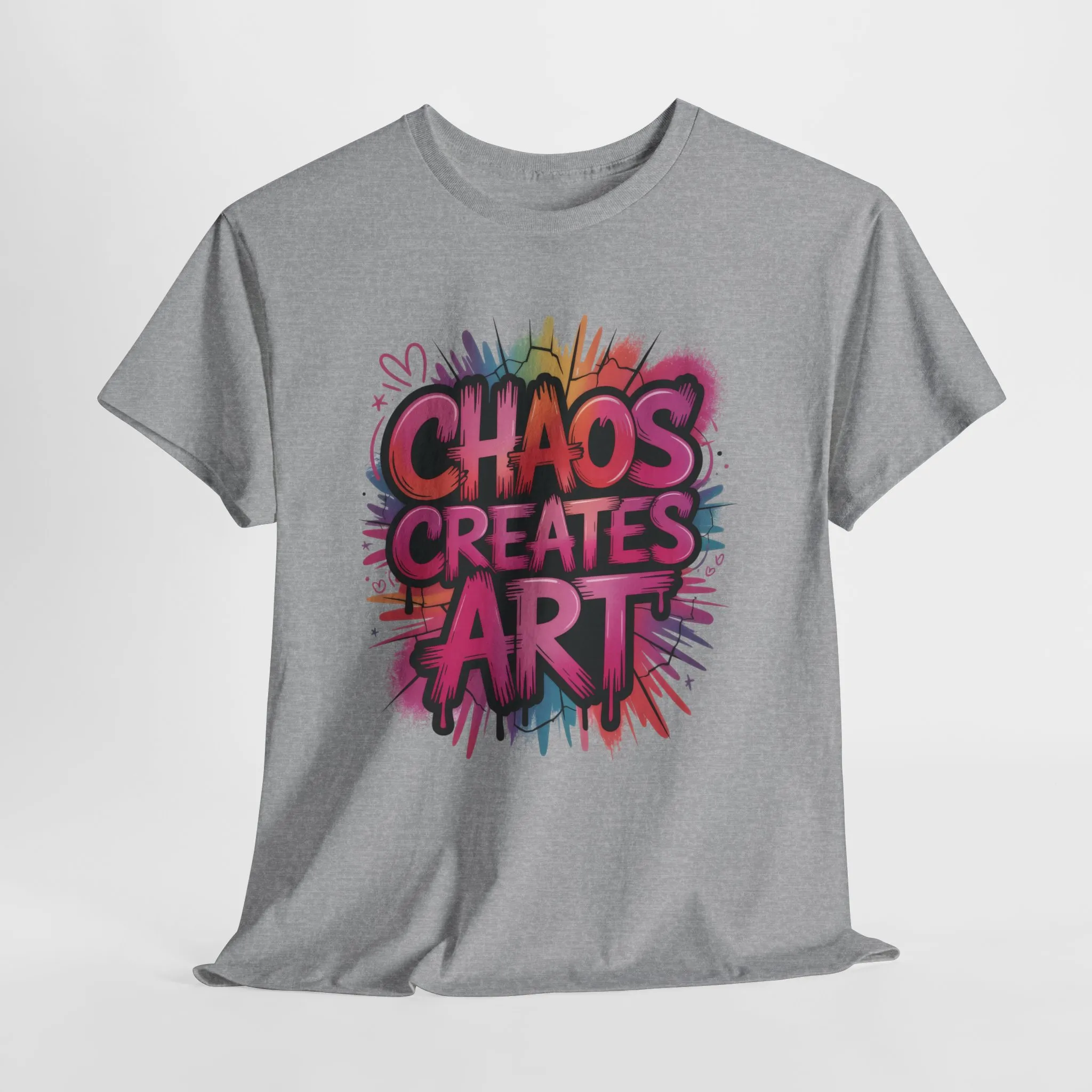 Chaos Creates Art Colorful Graffiti Womens Graphic Tee, Graffiti Shirt, Streetwear Tee - Image 7