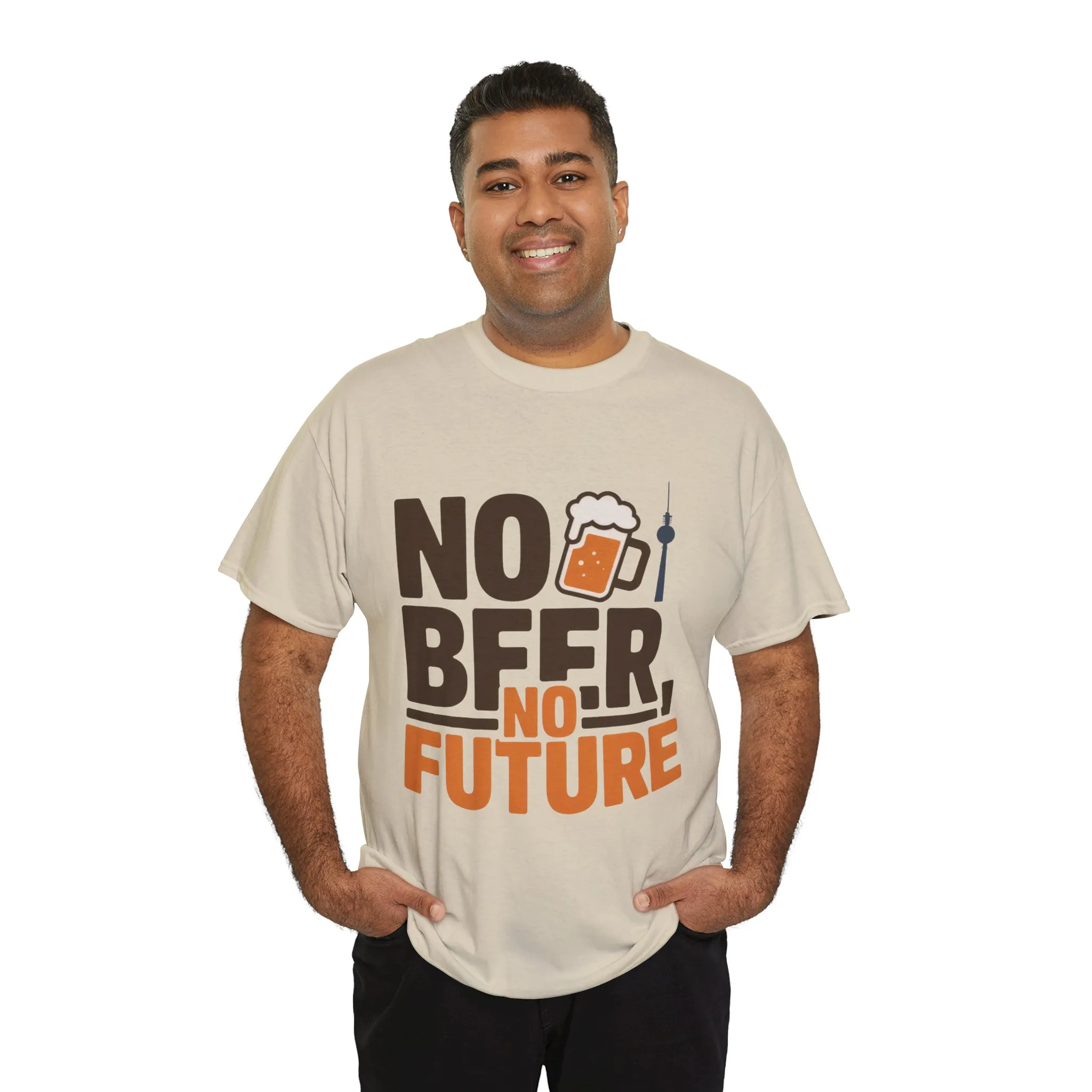 No Beer No Future Funny Beer Graphic Mens T-Shirt, Beer Tee, Beer Lover Tee - Image 6