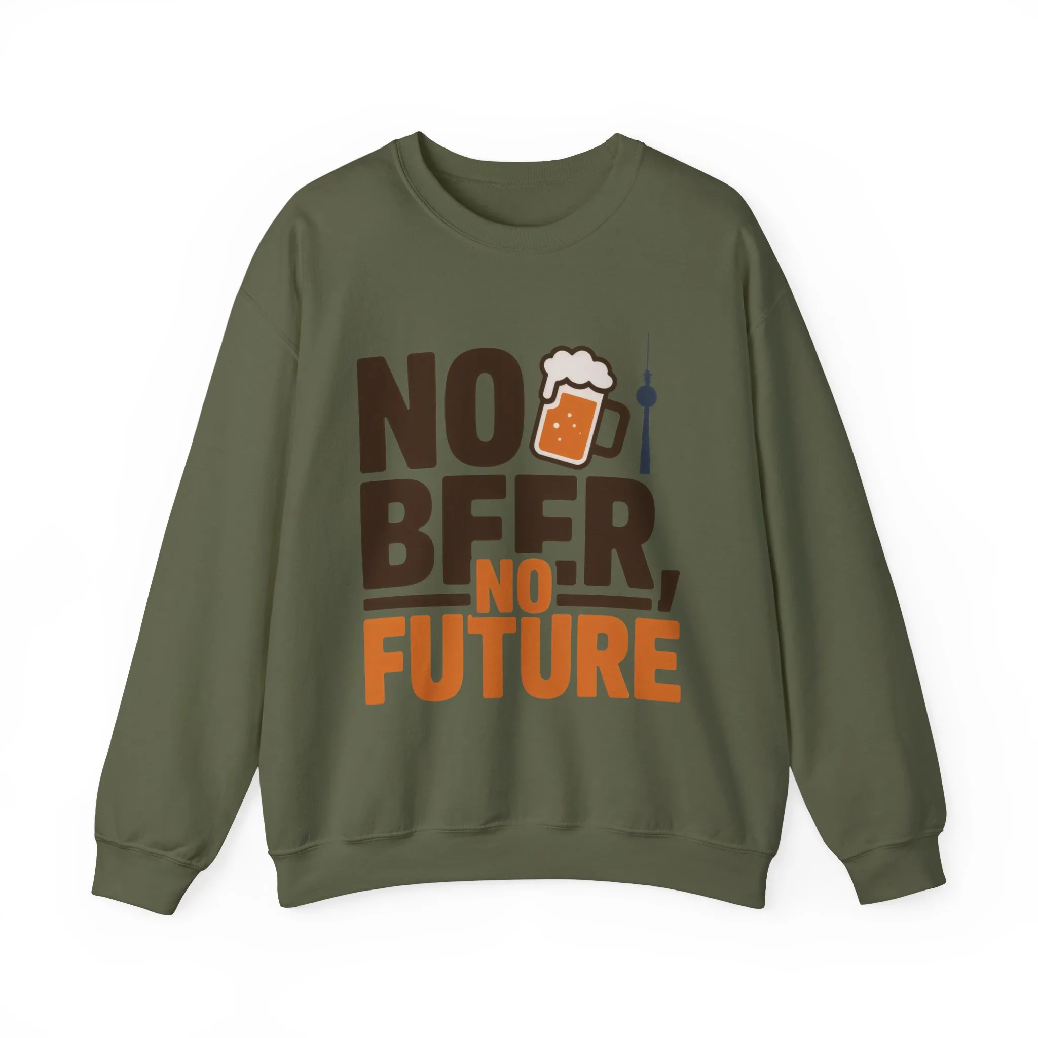Mens Heavy Blend™ Crewneck Sweatshirt, No Beer No Future Funny Beer Mens Sweatshirt - Image 13