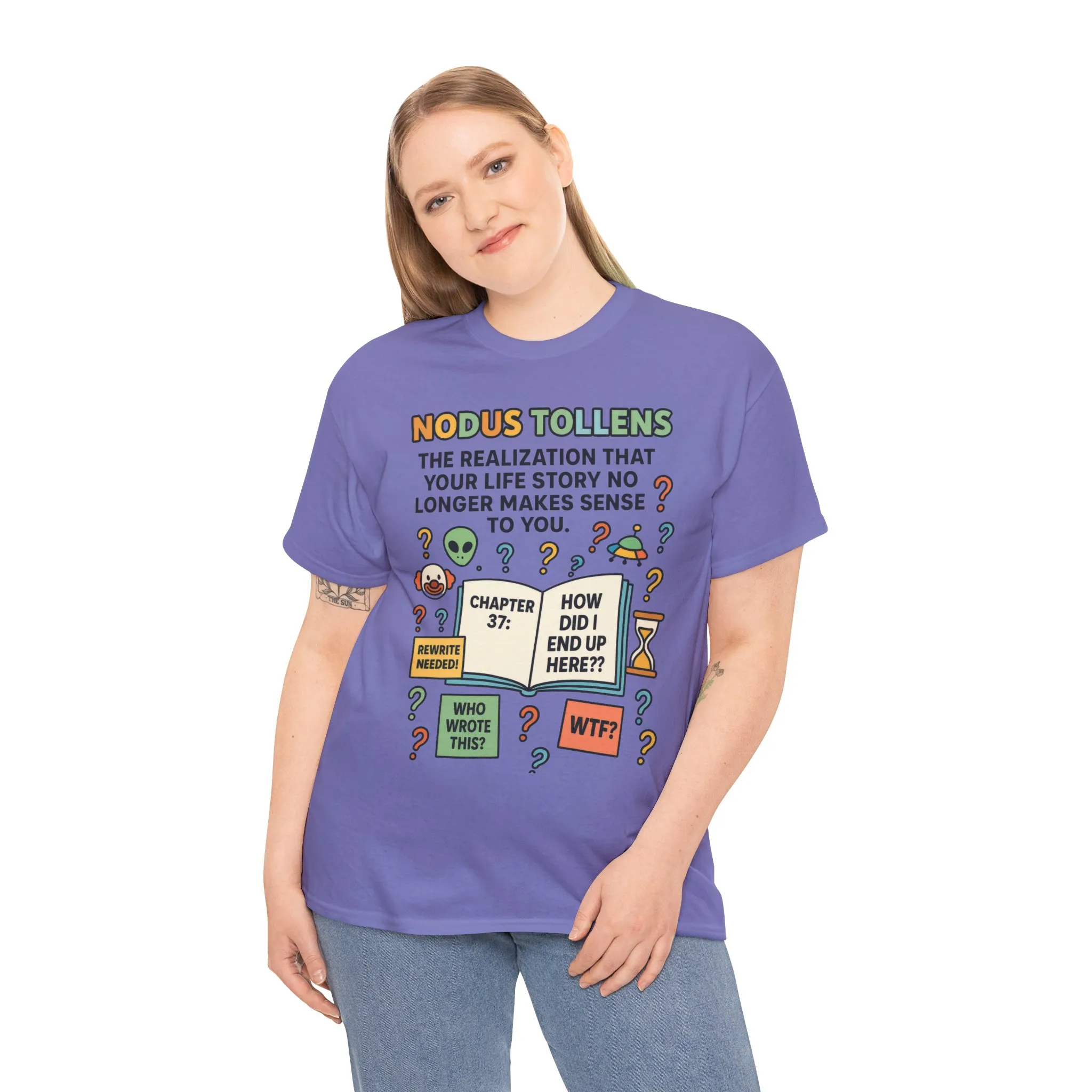 Nodus Tollens Women's Tee, Latin Words, Moods & Modes, Self-Awareness, Personal Development, Funny Existential Graphic Tee, Book Lover Gift - Image 21