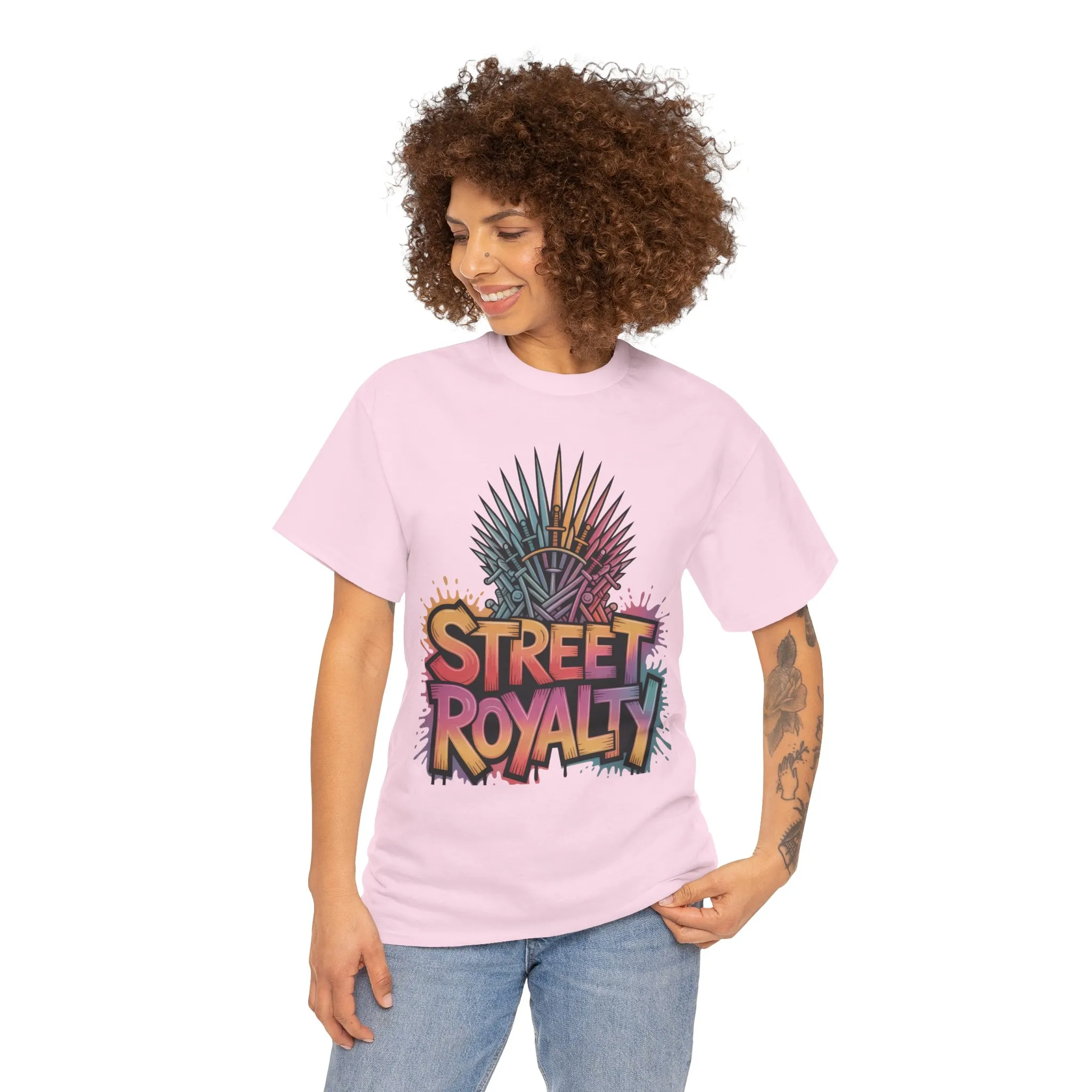 Street Royalty Women's T-Shirt, Graffiti Crown Graphic Tee, Urban Streetwear Top for Trendy Skater Girls - Image 22