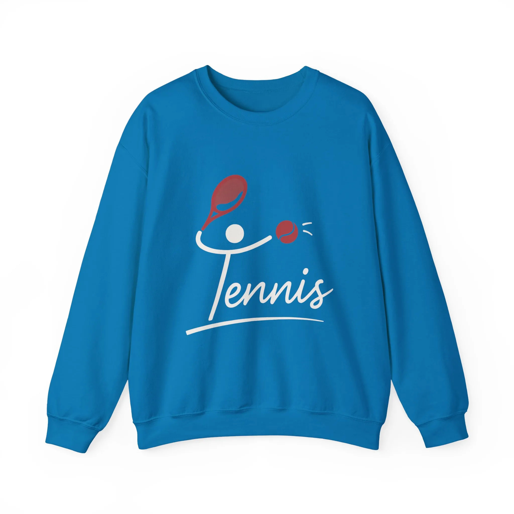 Womens Heavy Blend™ Crewneck Sweatshirt, Womens Tennis Sweatshirt, Cute Sports Graphic Pullover, Workout Gym Activewear Top - Image 21