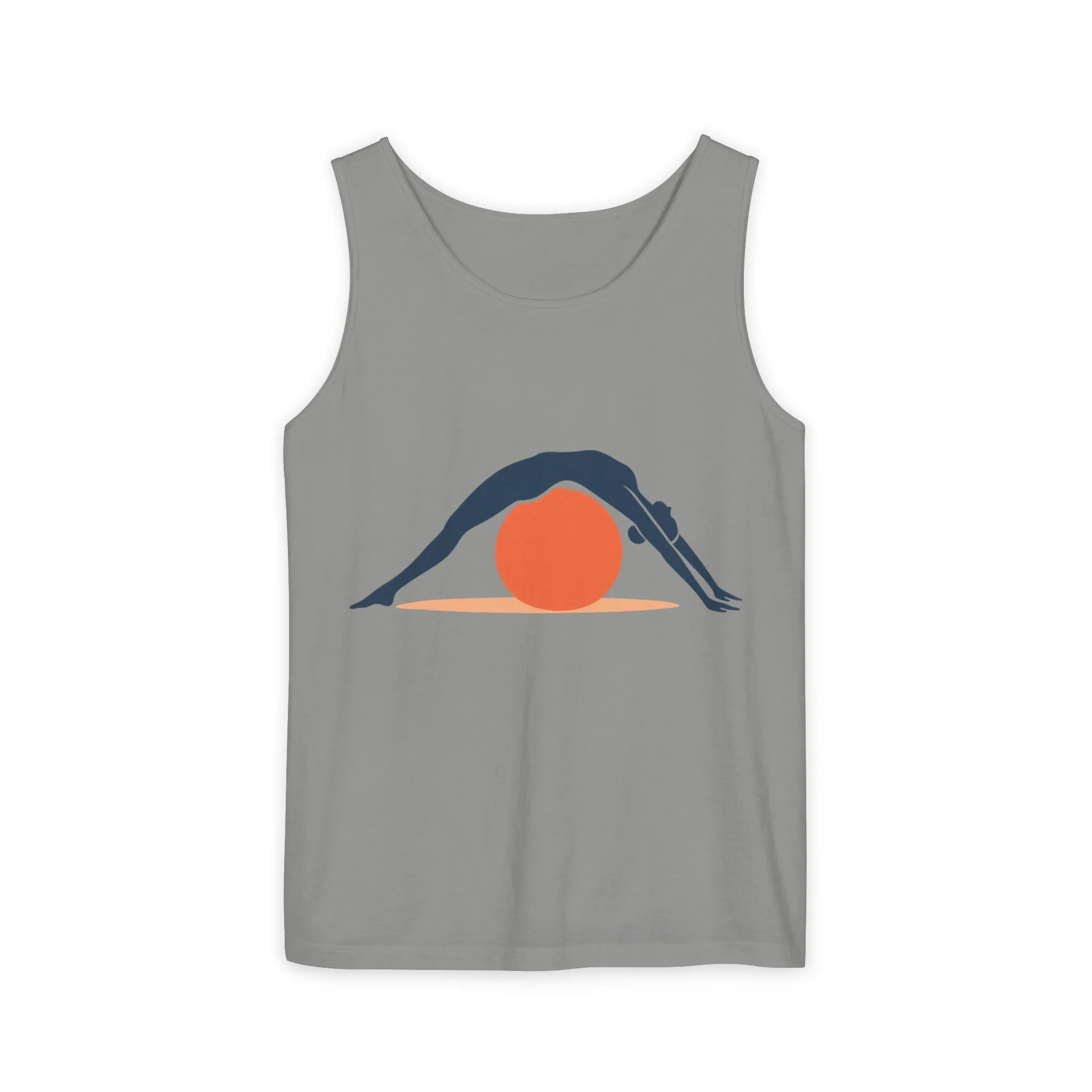 Womens Garment-Dyed Tank Top, Womens Pilates Tank Top, Yoga Fitness Graphic Top, Cute Workout Activewear Shirt - Image 22