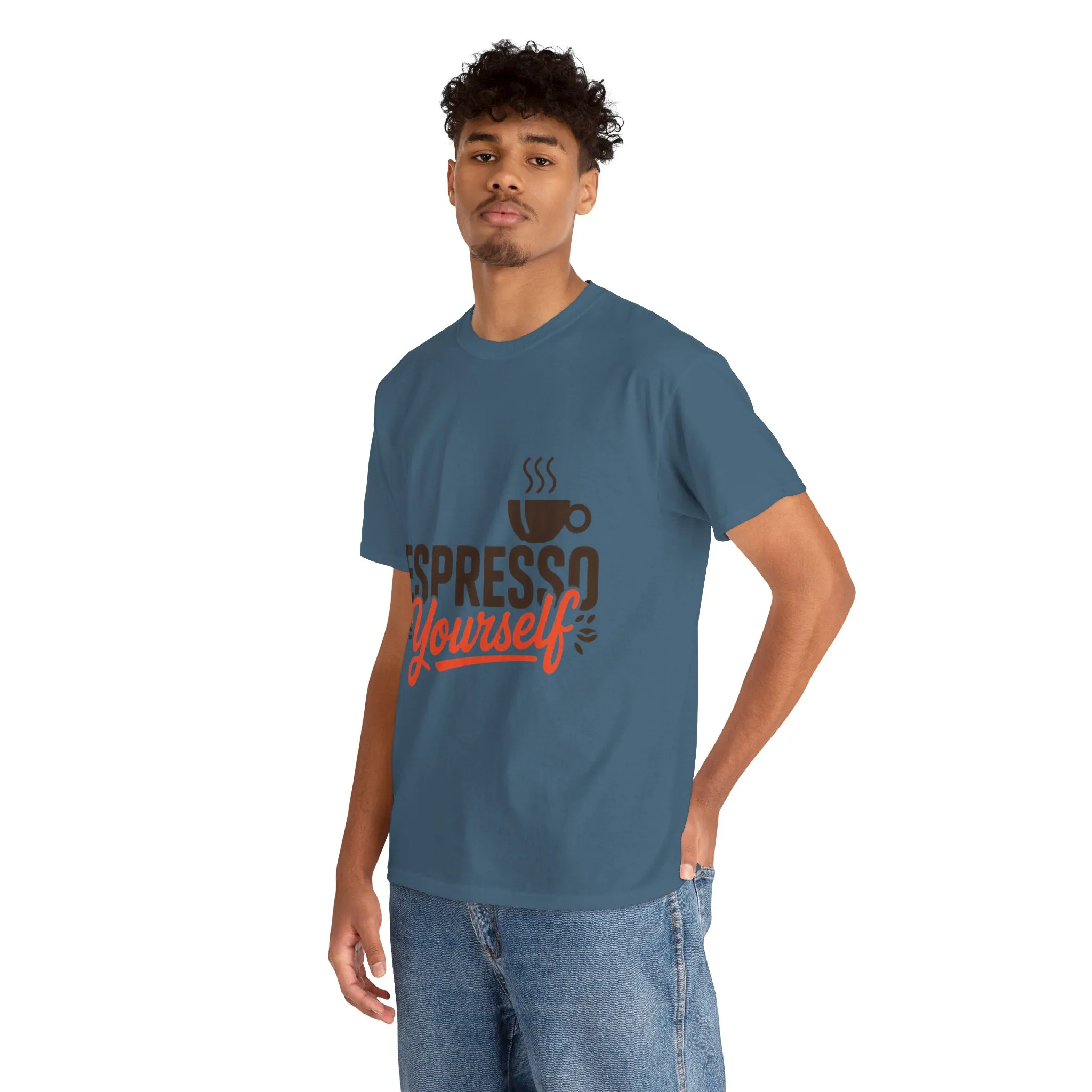Espresso Yourself Mens T-Shirt, Funny Coffee Graphic Tee, Coffee Tee, Coffee Humor - Image 18