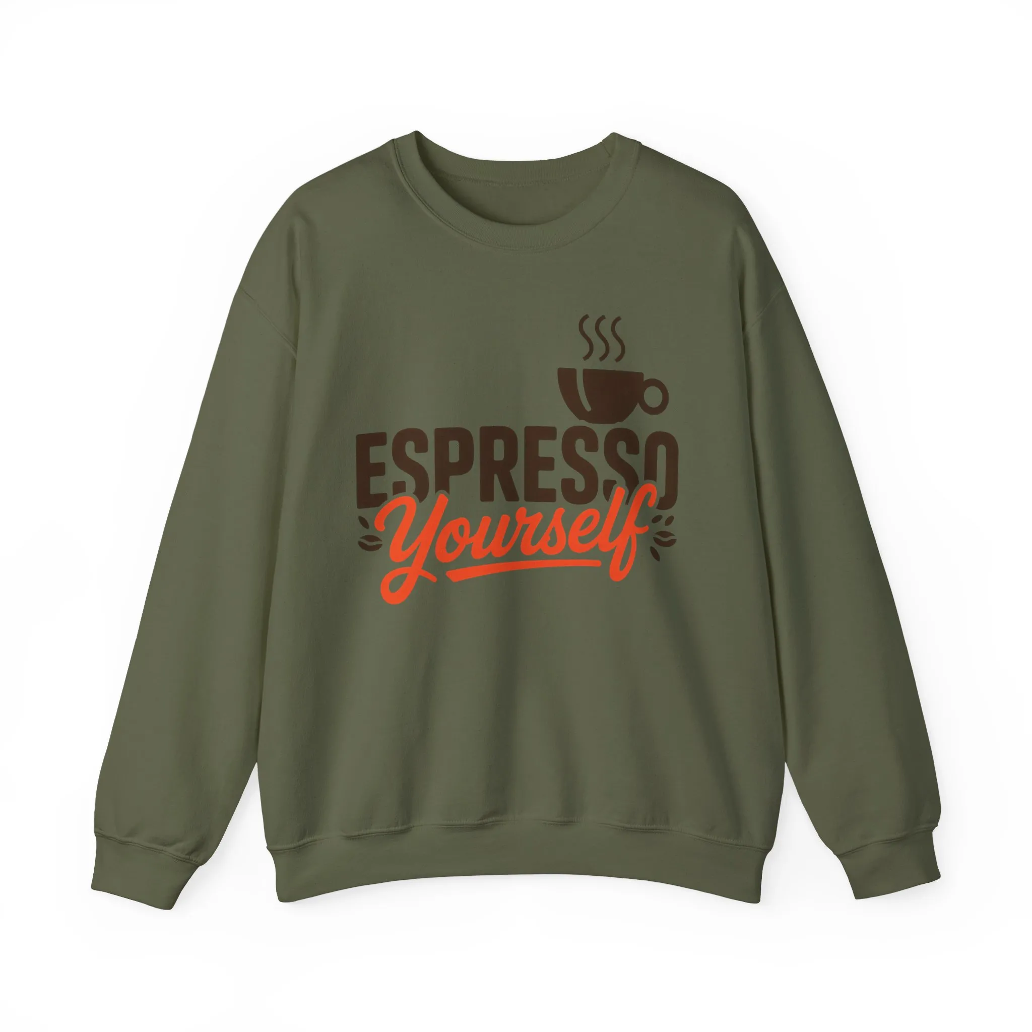 Mens Heavy Blend™ Crewneck Sweatshirt, Espresso Yourself Sweatshirt, Funny Coffee Lover Mens Crewneck, Cafe Lover Gift - Image 10