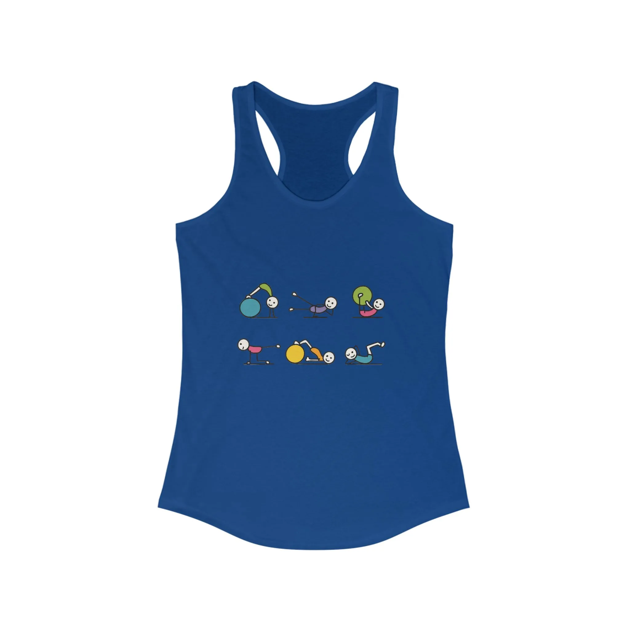 Women's Ideal Racerback Tank, Fit Fun Pilates Womens Tank Top, Cute Workout Shirt, Funny Yoga Gym Top for Women - Image 11