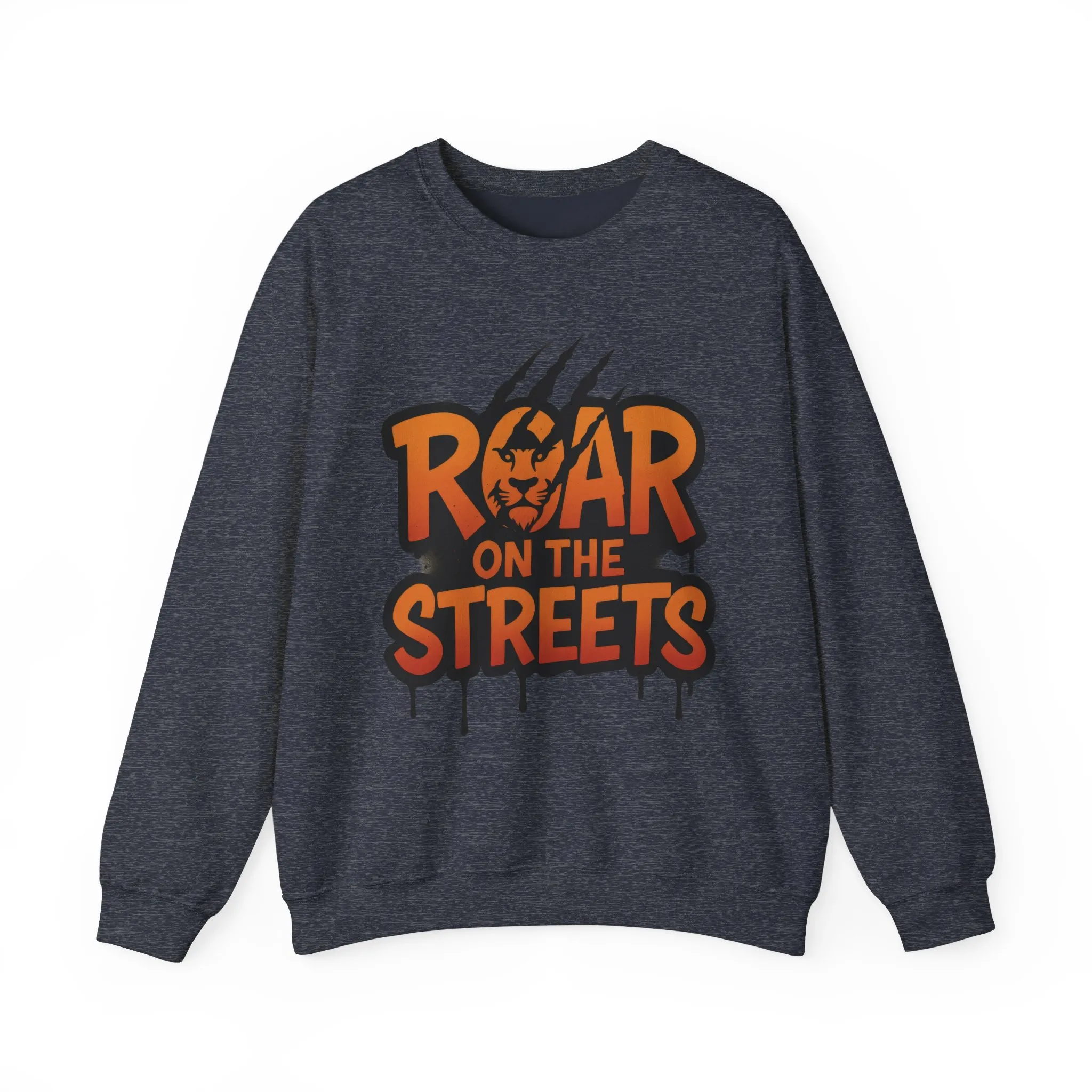 Mens Heavy Blend™ Crewneck Sweatshirt, Roar on the Streets Mens Lion Crewneck Sweatshirt - Image 19