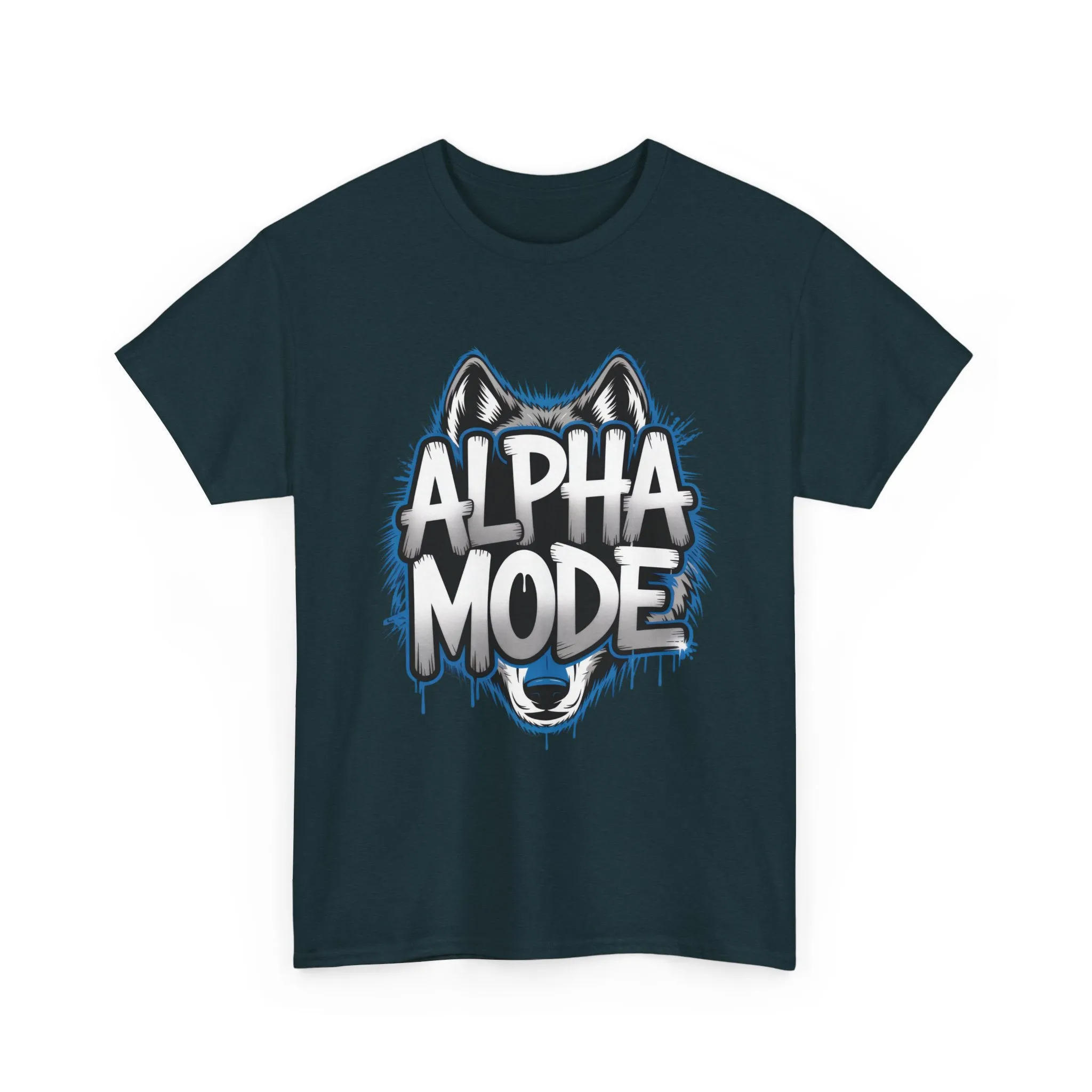 Alpha Mode Wolf Graphic Mens T-Shirt Streetwear, Alpha Tee, Wolf Tee, Street Tee, Wolf Art - Image 19