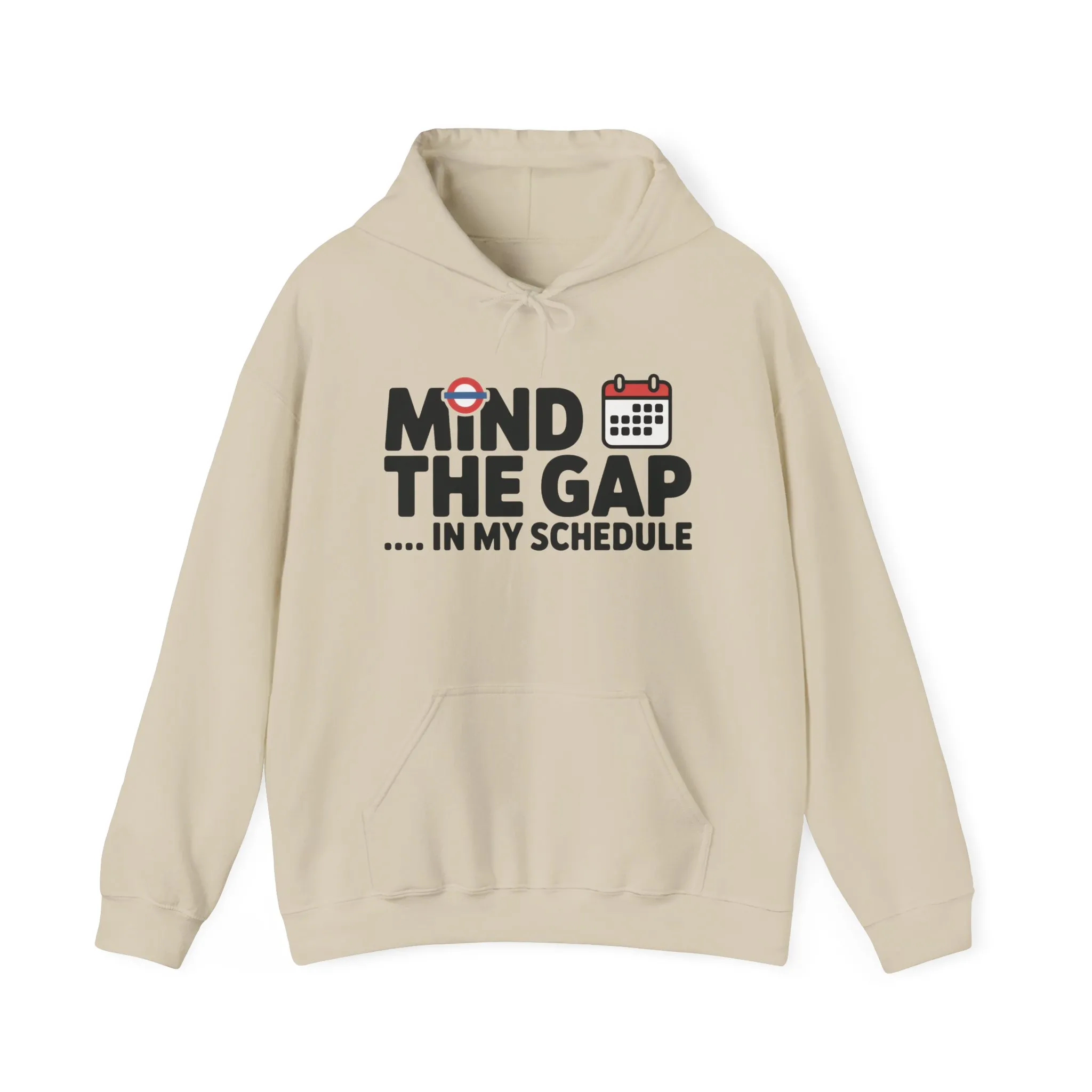Men's Hoodie Funny Mind The Gap, Office Humor Hoodie, Comfy Graphic Sweatshirt - Image 9