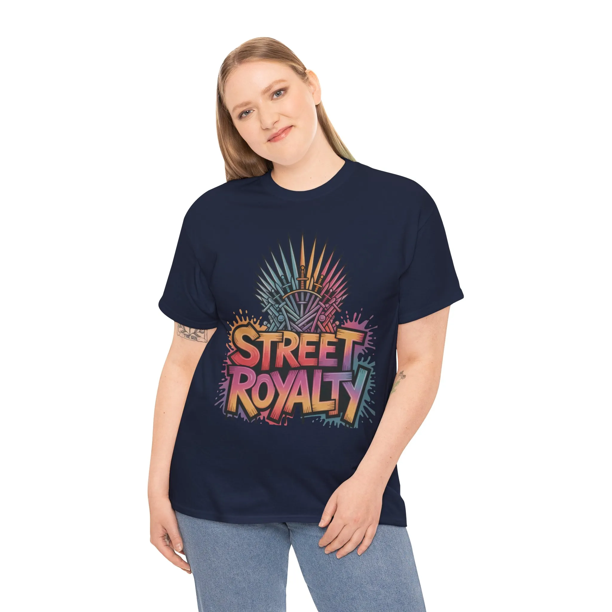 Street Royalty Women's T-Shirt, Graffiti Crown Graphic Tee, Urban Streetwear Top for Trendy Skater Girls - Image 17