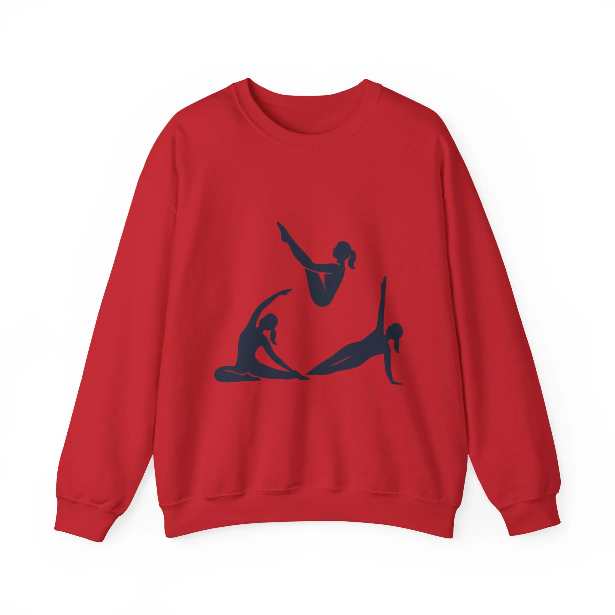 Womens Heavy Blend™ Crewneck Sweatshirt, Womens Pilates Sweatshirt, Yoga Fitness Graphic Pullover, Cute Workout Gym Top, Yoga Lover Gift - Image 28
