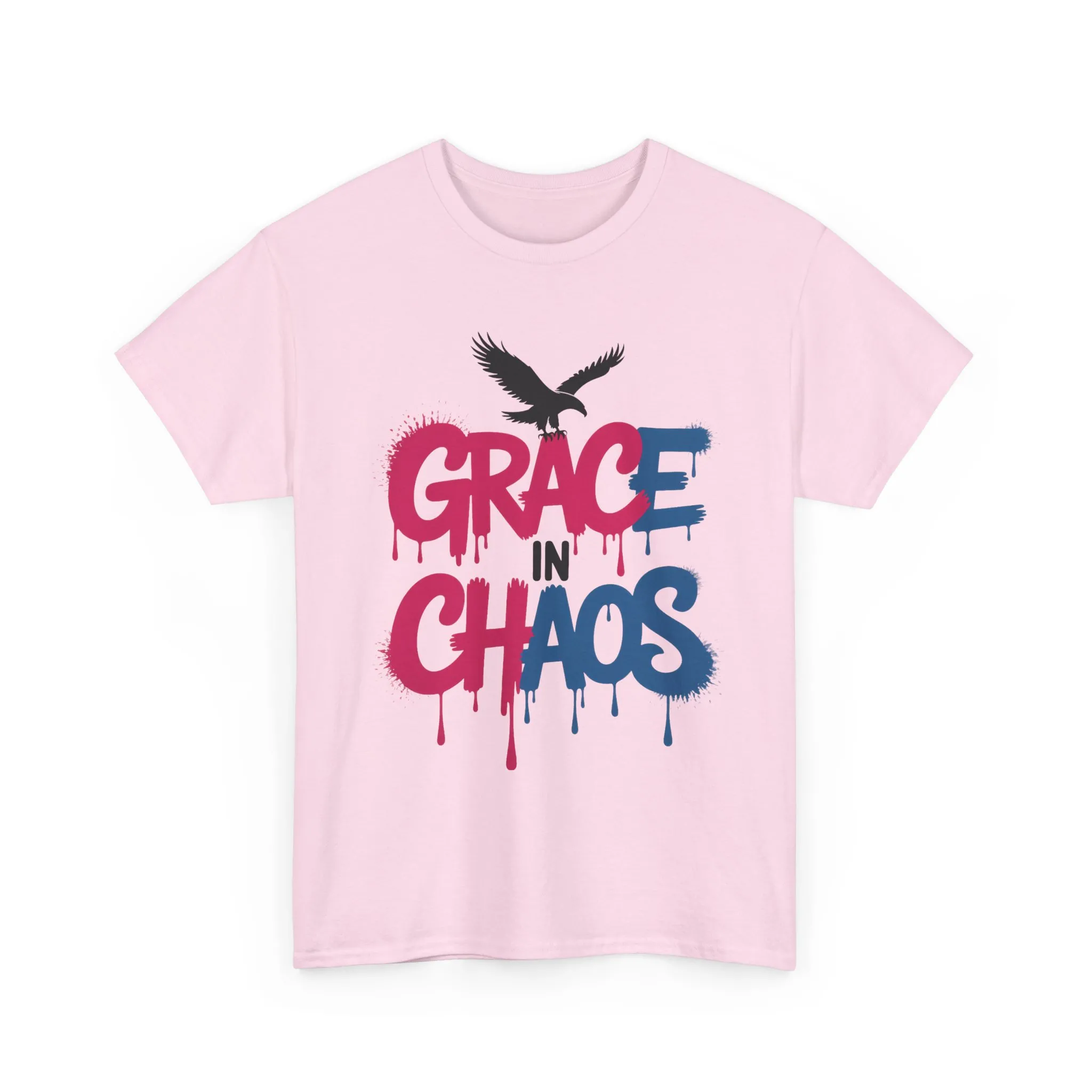 Women's Graffiti T-Shirt, Grace in Chaos Dripping Street Art Tee, Bold Urban Graphic Shirt - Image 22