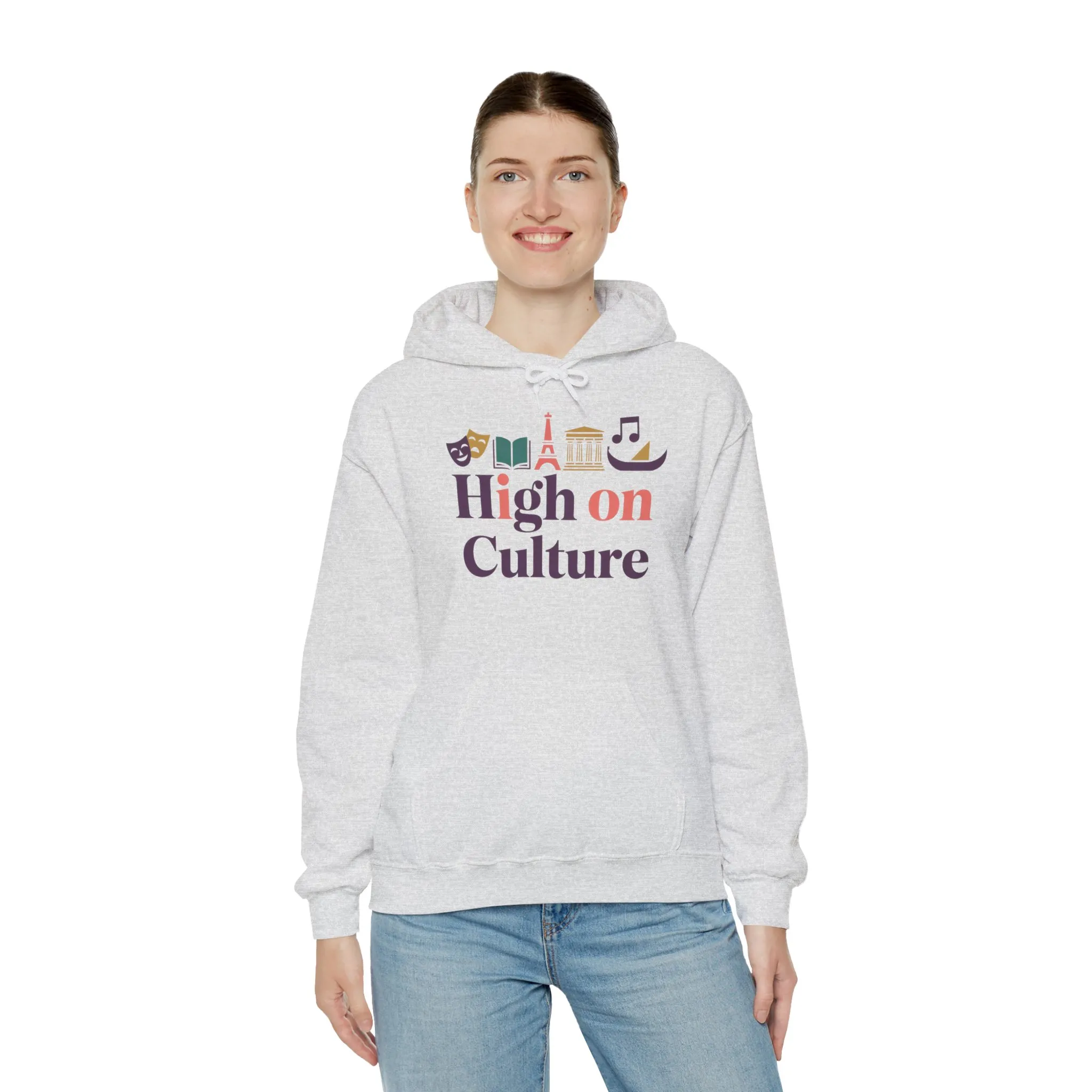 Womens Heavy Blend™ Hooded Sweatshirt, High on Culture Womens Hoodie, Cozy Cultural Graphic Hoodie - Image 8