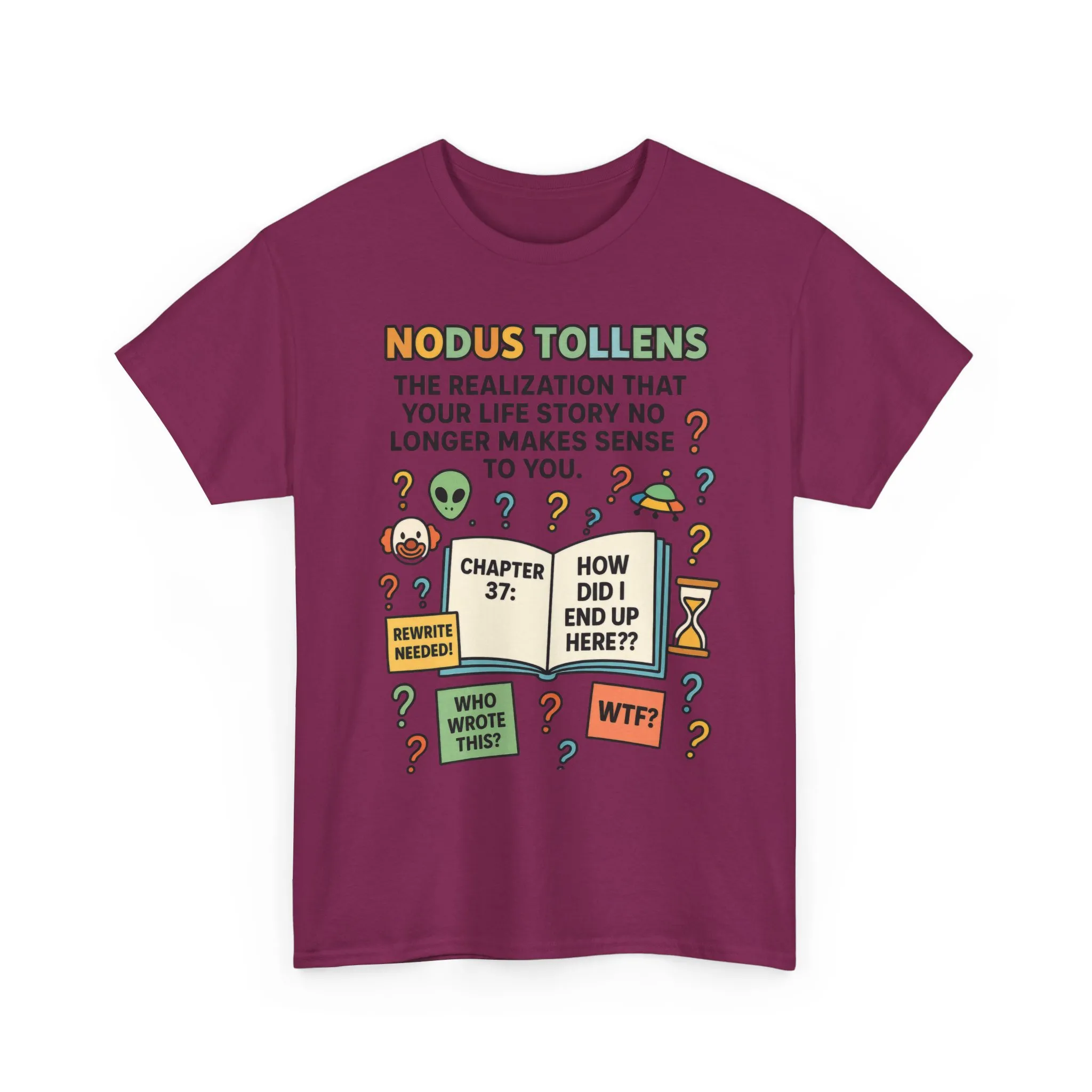 Nodus Tollens Women's Tee, Latin Words, Moods & Modes, Self-Awareness, Personal Development, Funny Existential Graphic Tee, Book Lover Gift - Image 22