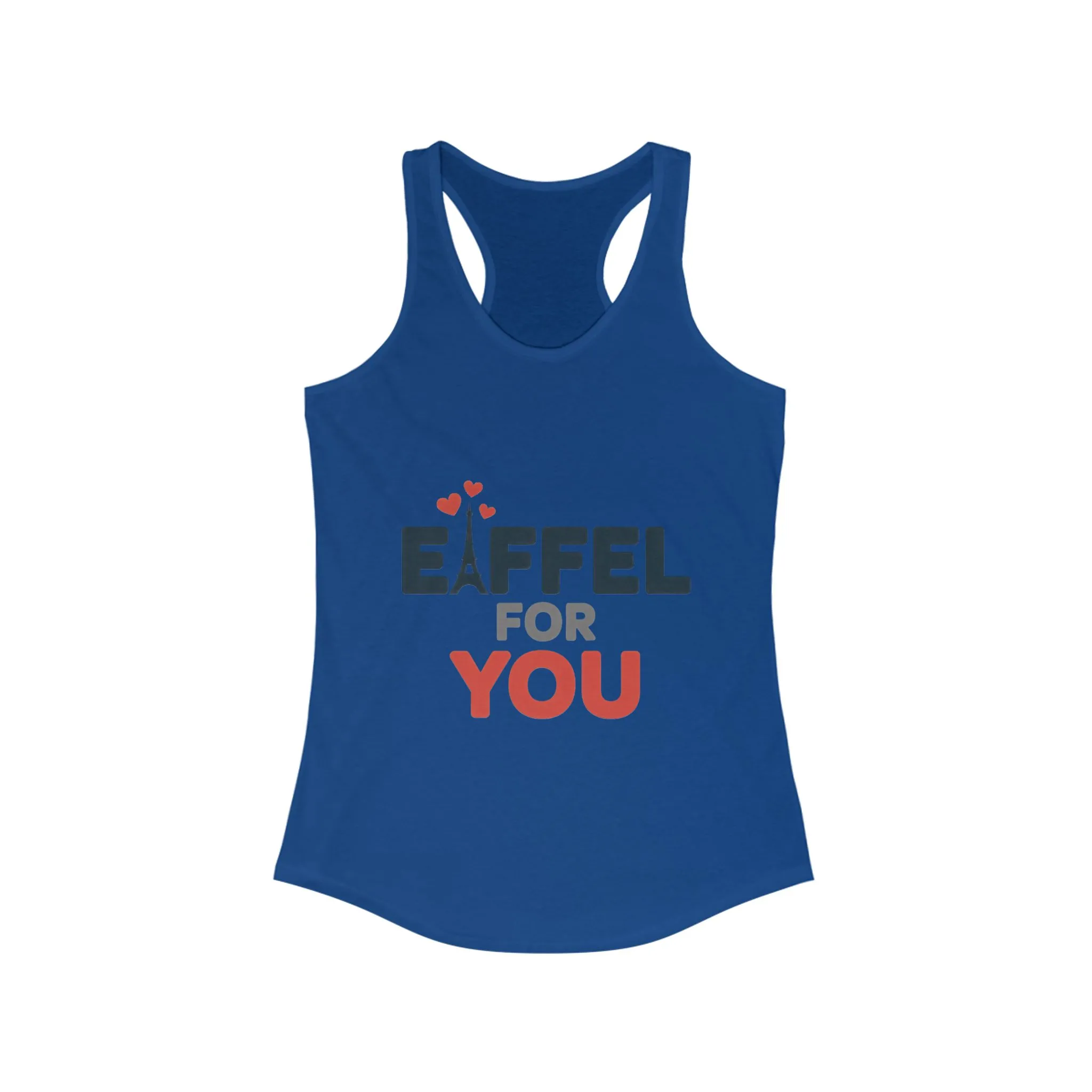 Women's Ideal Racerback Tank, Eiffel For You Romantic Paris Womens Tank Top, Love Tank - Image 11