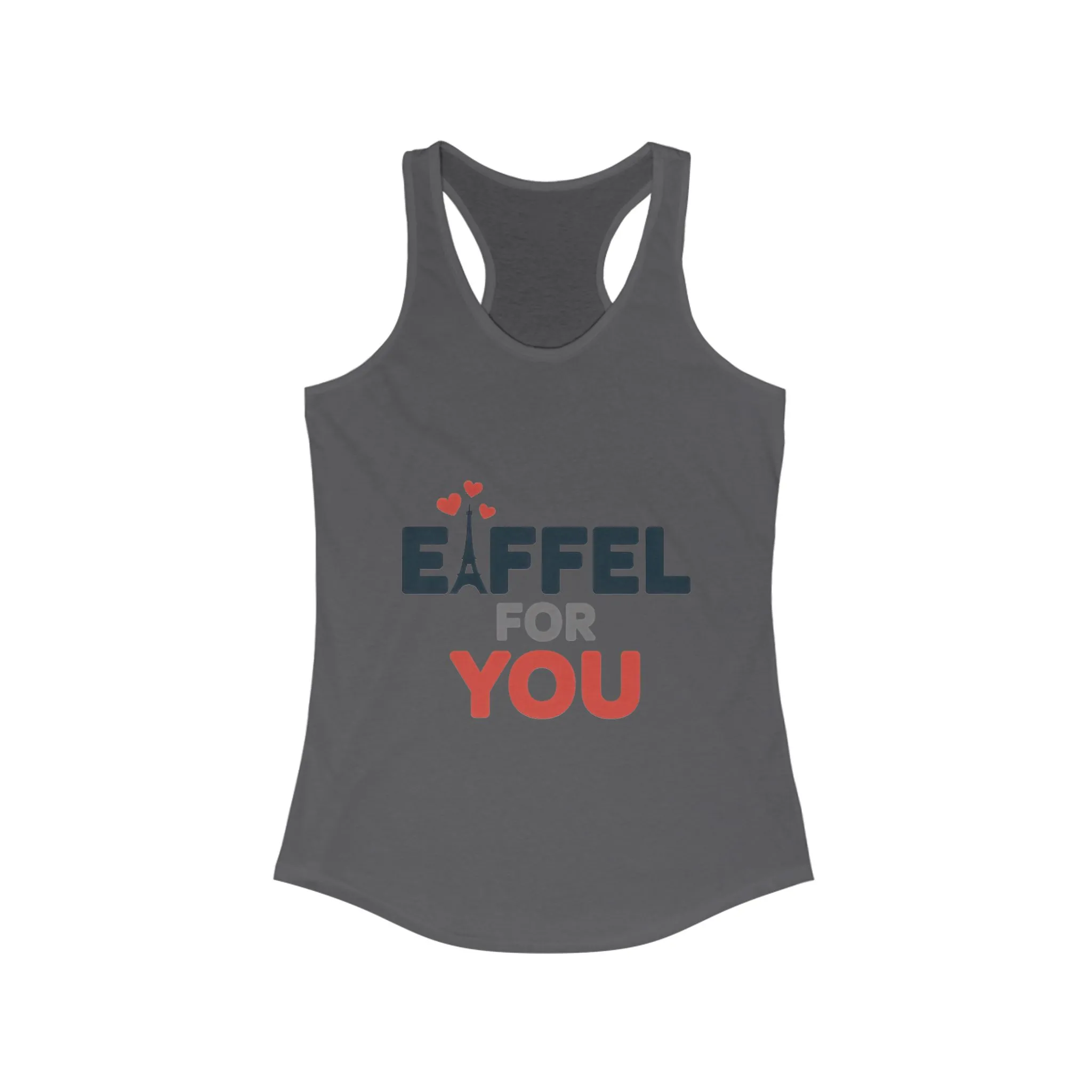 Women's Ideal Racerback Tank, Eiffel For You Romantic Paris Womens Tank Top, Love Tank - Image 13