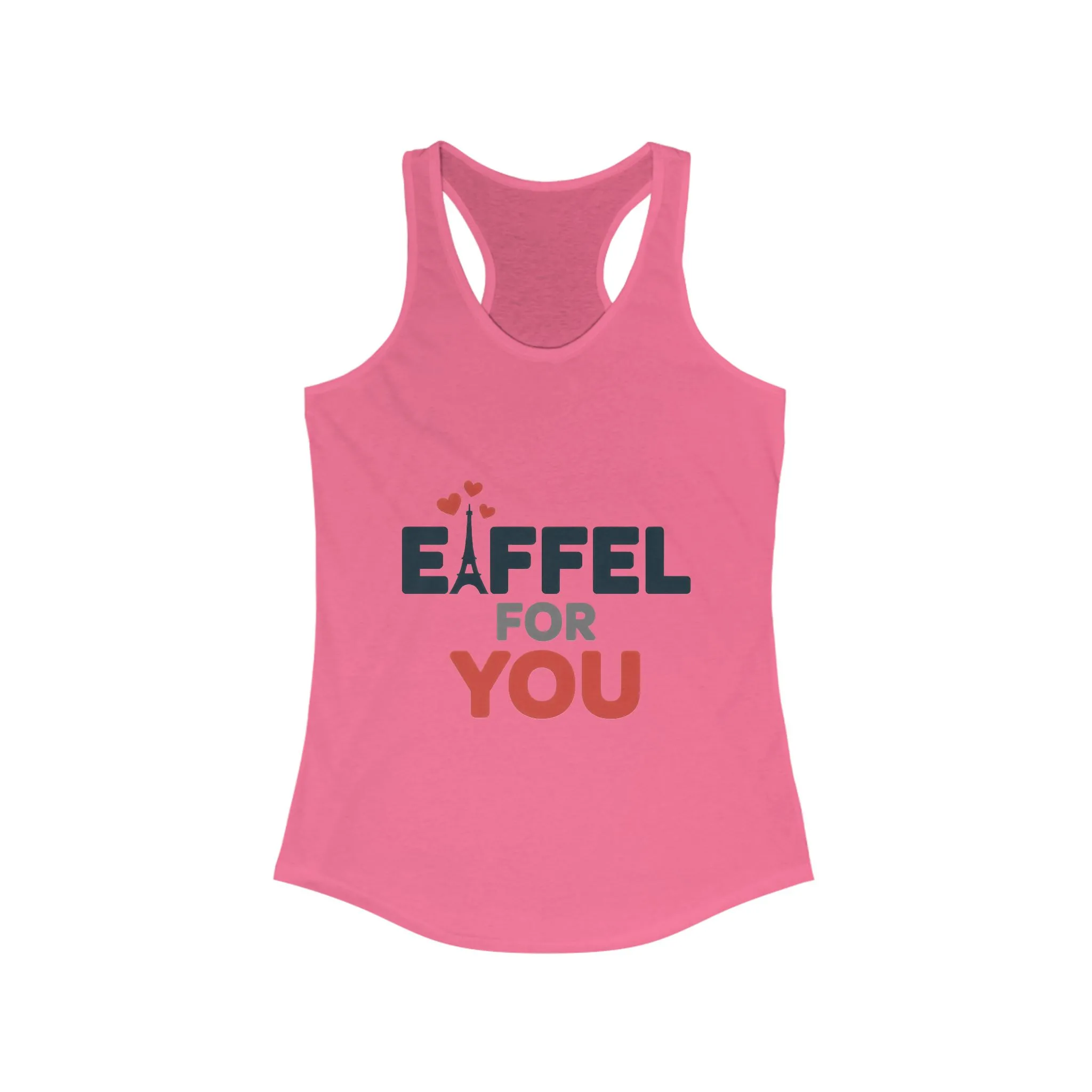 Women's Ideal Racerback Tank, Eiffel For You Romantic Paris Womens Tank Top, Love Tank - Image 17