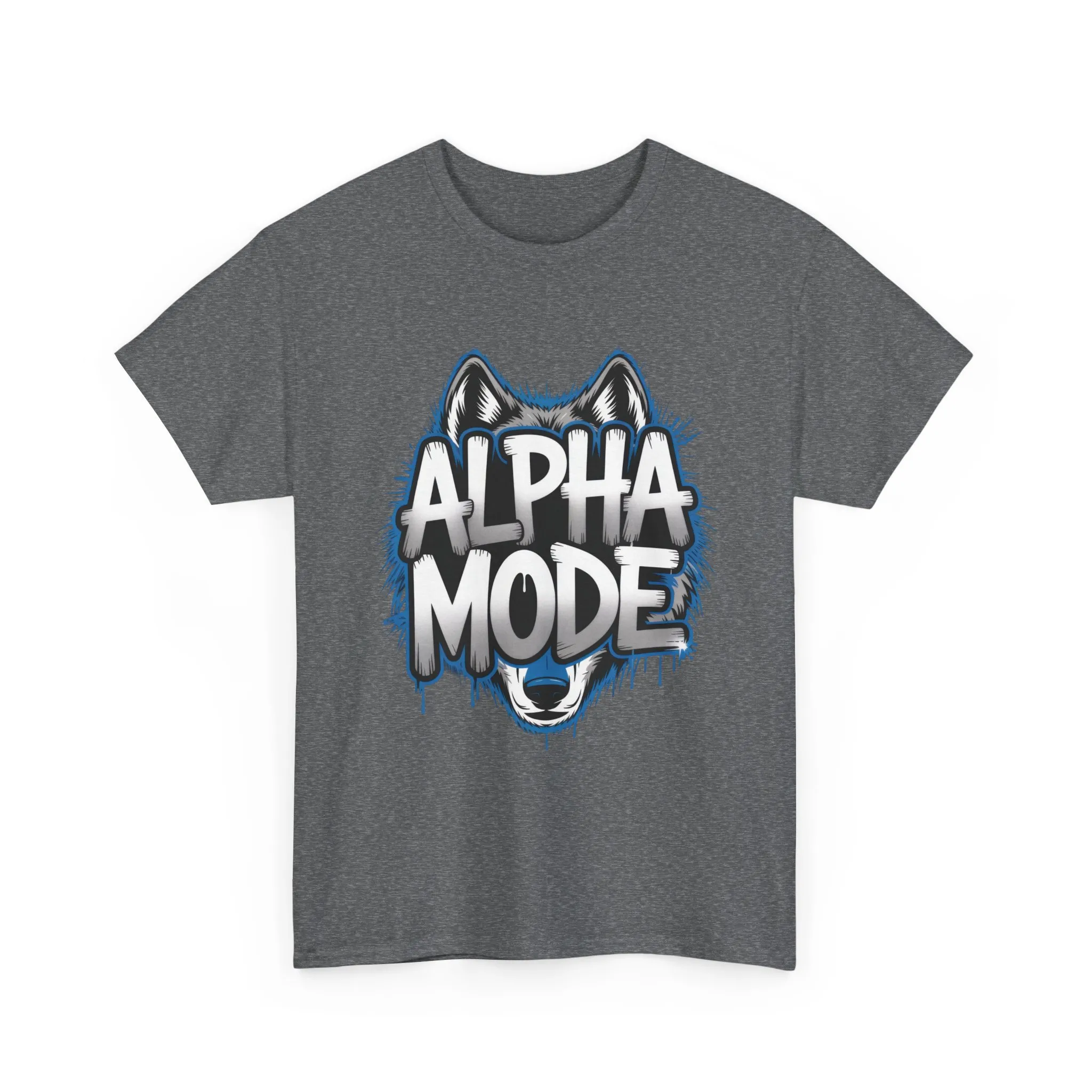 Alpha Mode Wolf Graphic Mens T-Shirt Streetwear, Alpha Tee, Wolf Tee, Street Tee, Wolf Art - Image 13