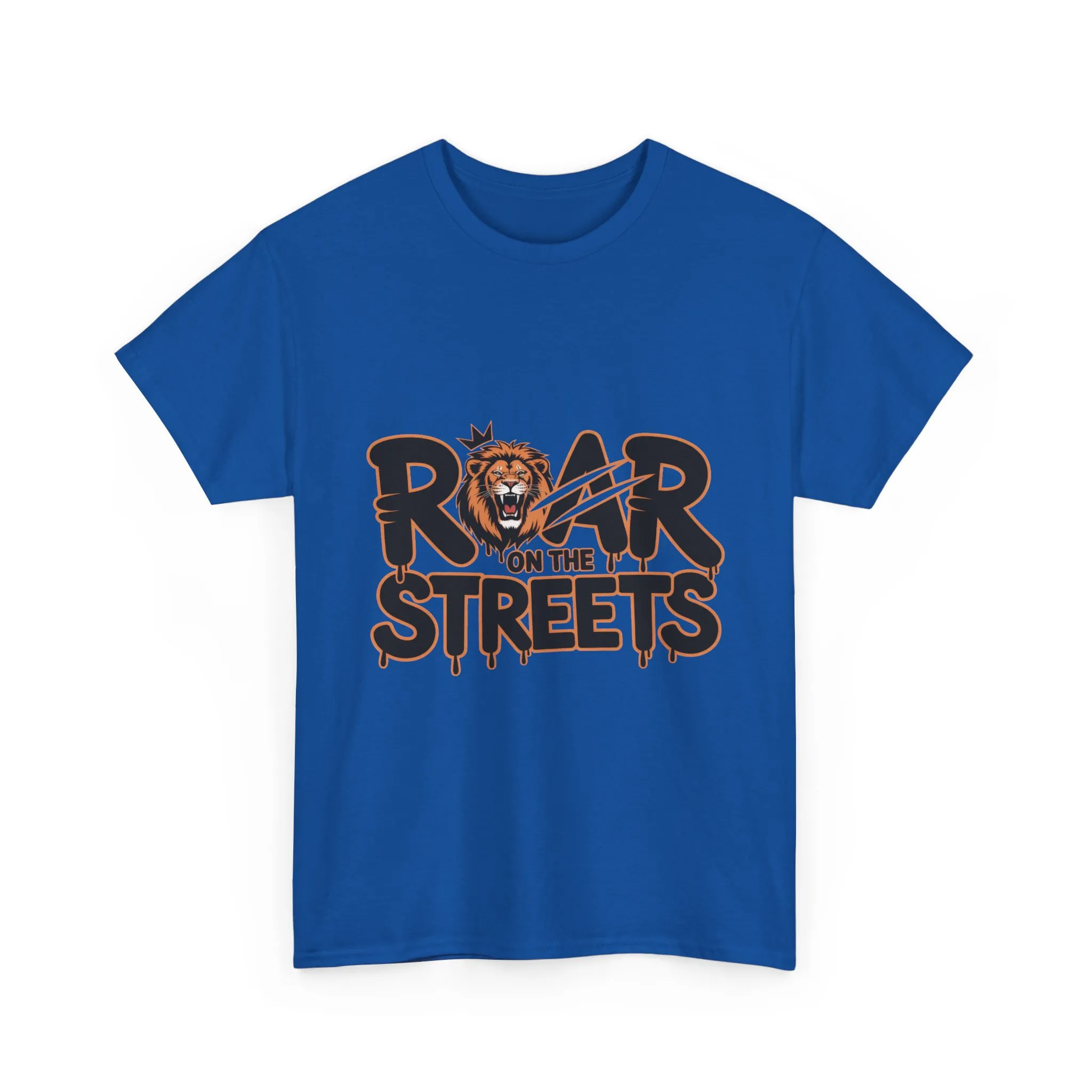 Roar on the Streets Lion Graphic Mens Urban T-Shirt, Lion Shirt, Street Vibe - Image 2
