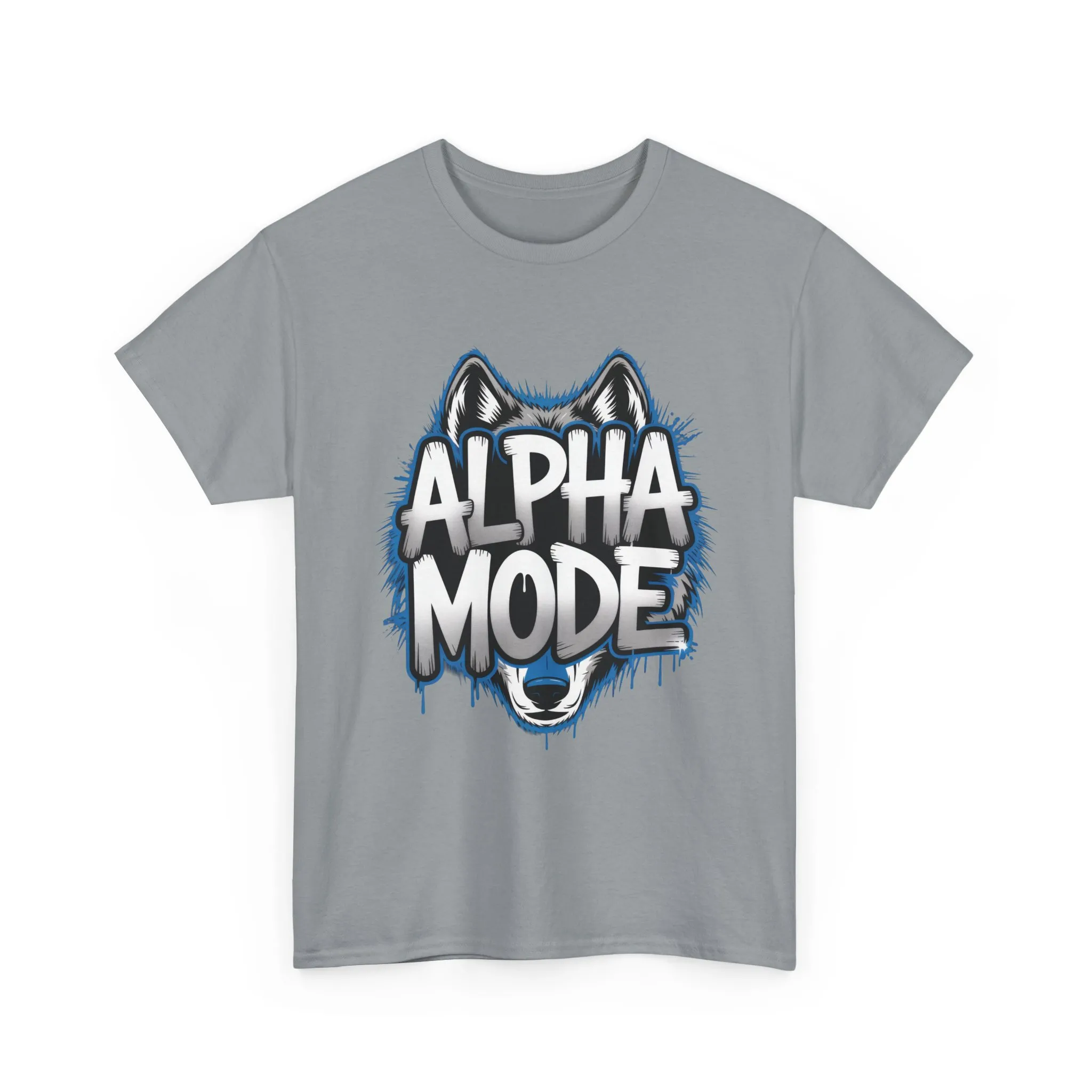 Alpha Mode Wolf Graphic Mens T-Shirt Streetwear, Alpha Tee, Wolf Tee, Street Tee, Wolf Art - Image 10