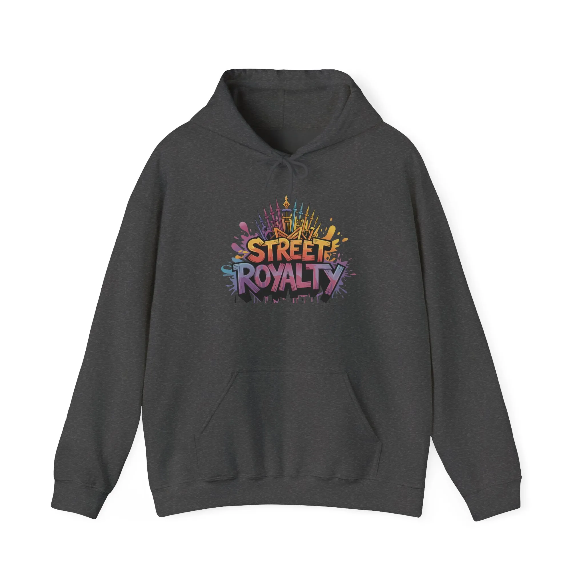Street Royalty Women's Hoodie, Graffiti Crown Graphic Pullover, Urban Streetwear Sweatshirt for Girls - Image 15