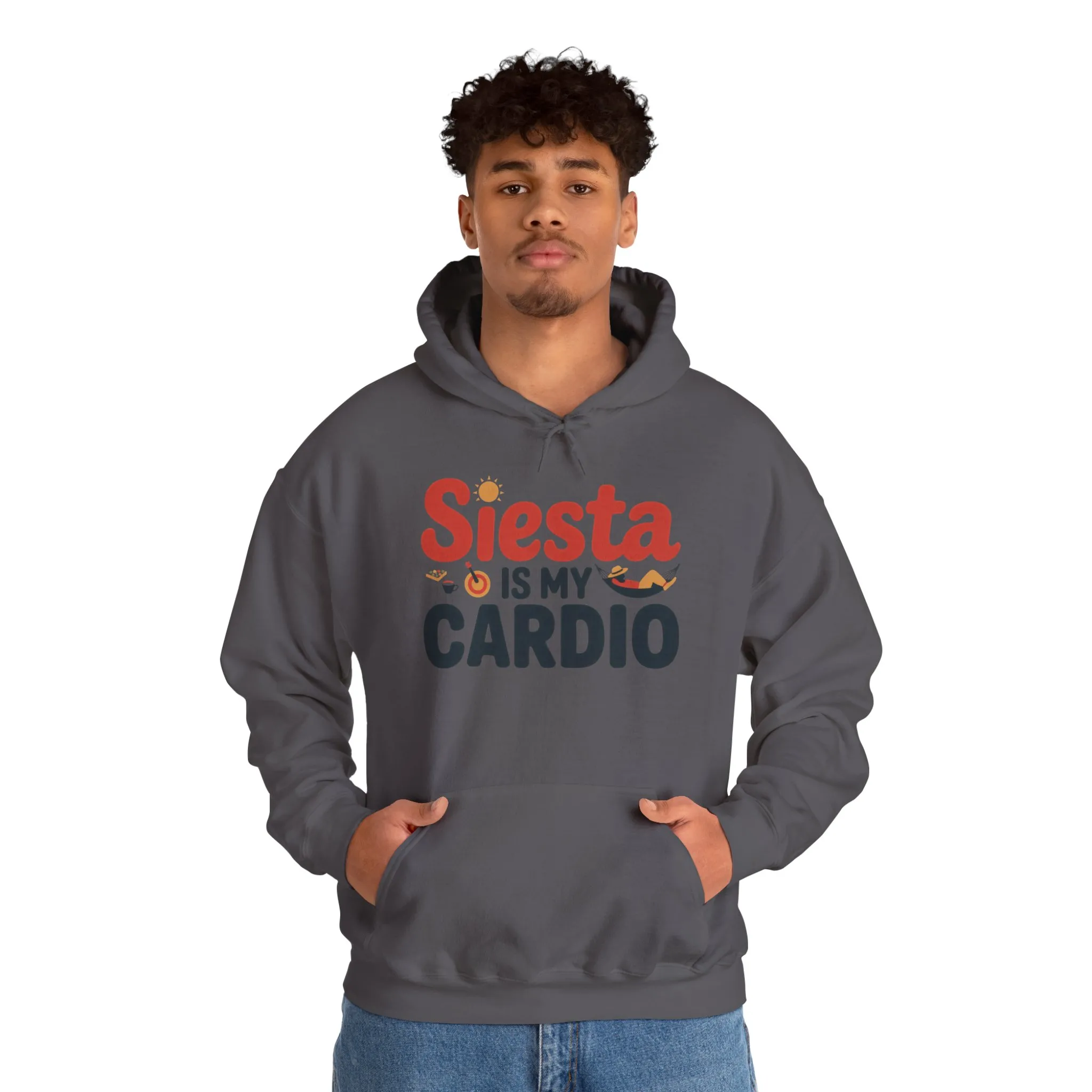 Mens Heavy Blend™ Hooded Sweatshirt, Siesta Is My Cardio Funny Mens Hoodie Spain Humor Gift - Image 31