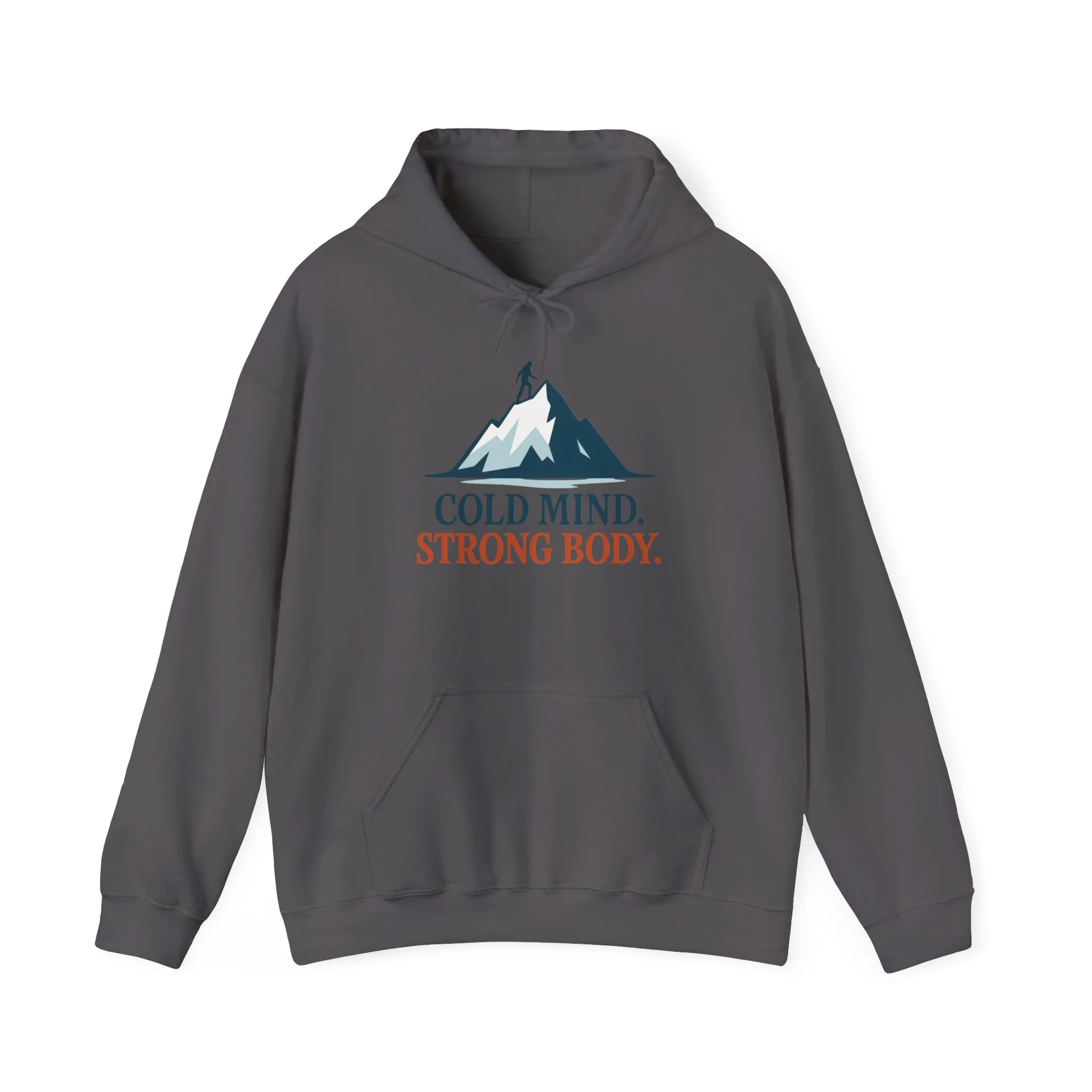 Mens Heavy Blend™ Hooded Sweatshirt, Cold Mind Strong Body Sweatshirt, Nordic Mountain Minimalist Pullover - Image 33
