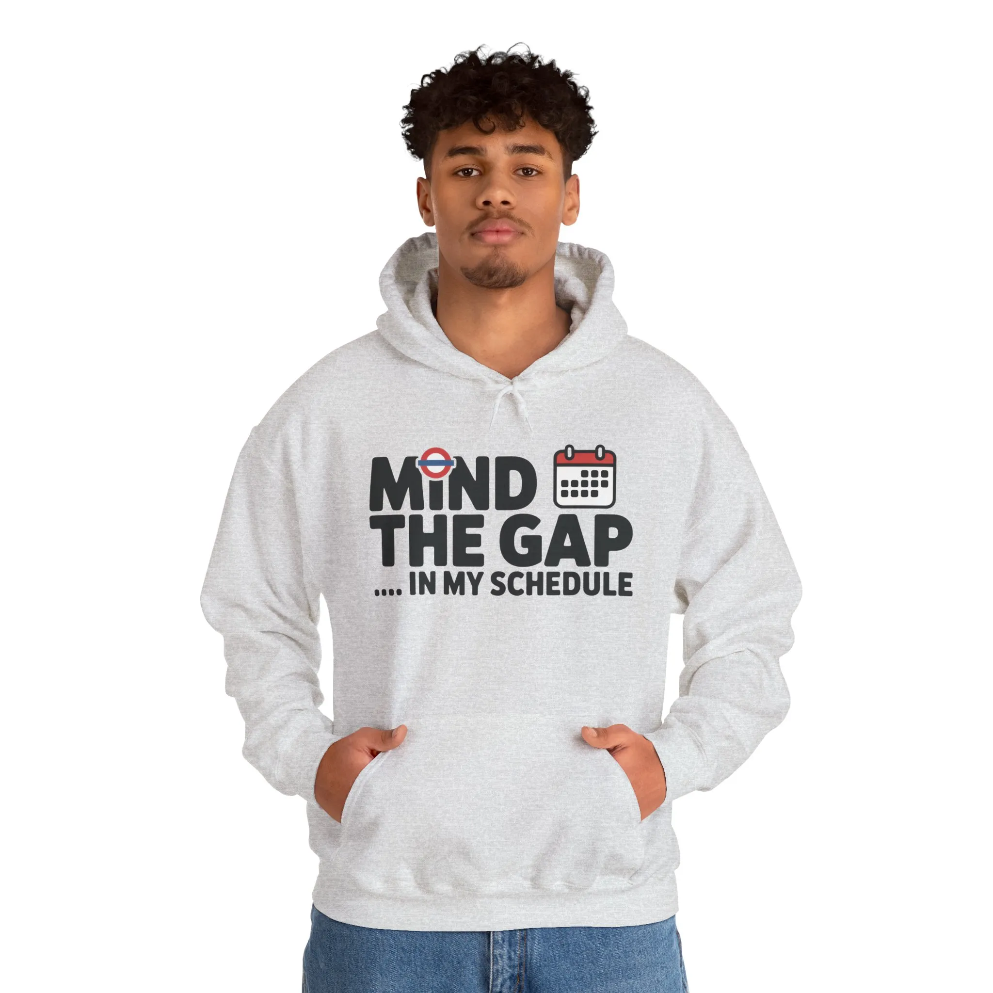 Men's Hoodie Funny Mind The Gap, Office Humor Hoodie, Comfy Graphic Sweatshirt - Image 7
