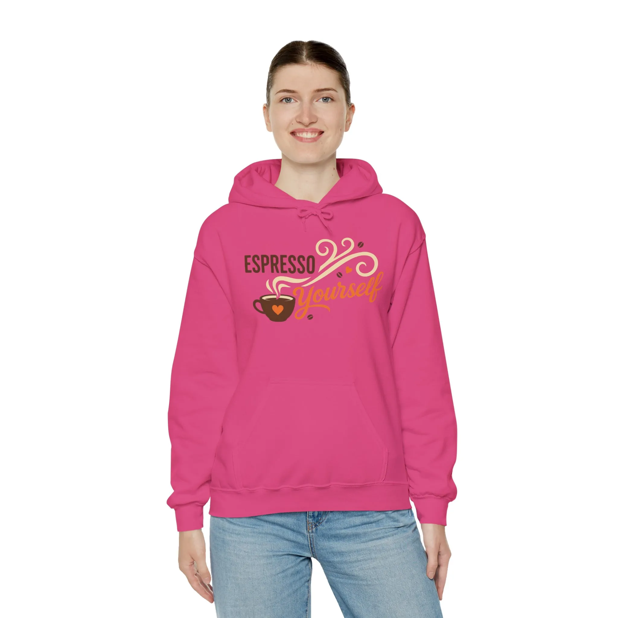 Espresso Yourself Coffee Hoodie, Funny Womens Barista Gift, Cozy Cafe Sweatshirt - Image 32