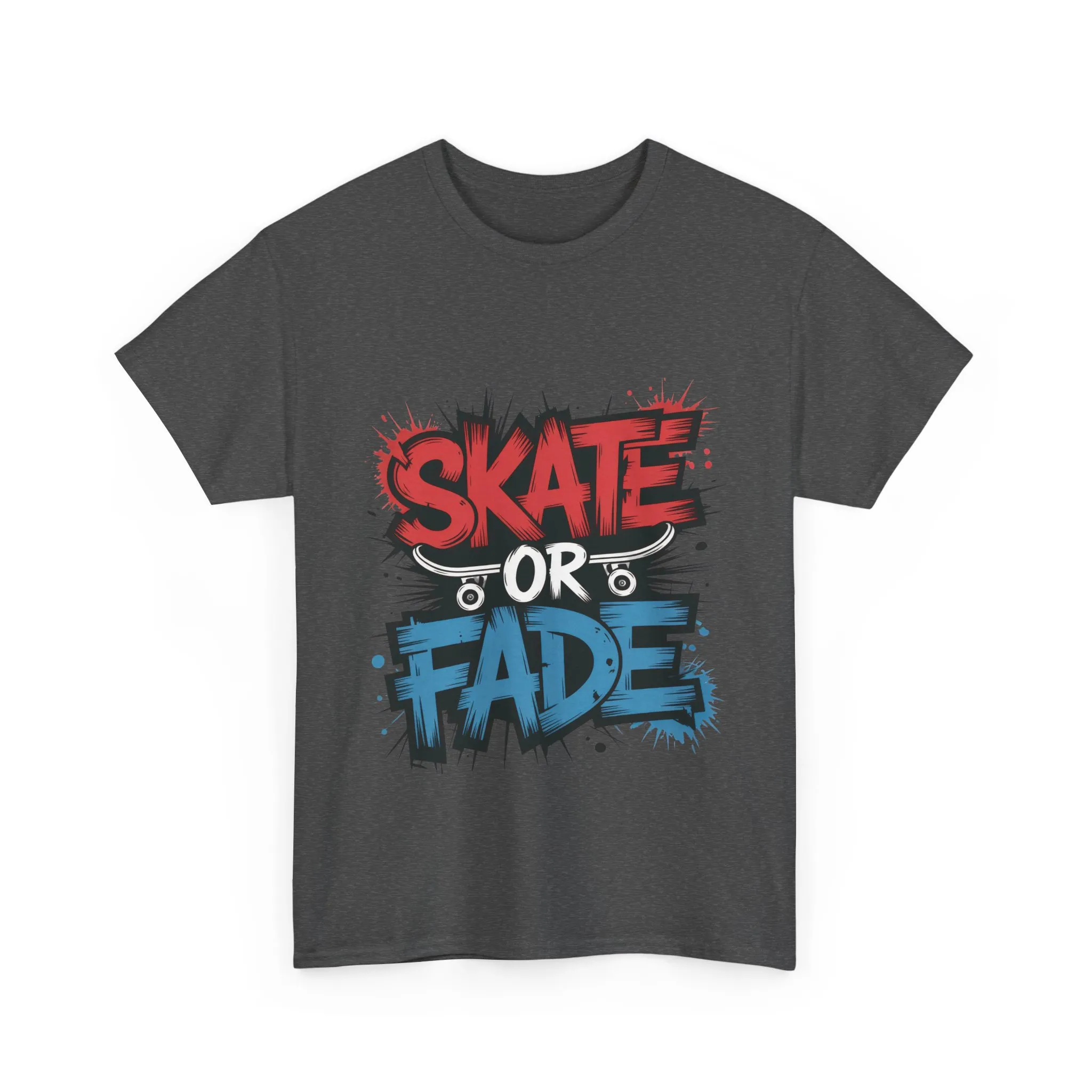 Skate Or Fade Men's T-Shirt, Graffiti Skateboarding Graphic Tee, Urban Streetwear Skater Top - Image 16