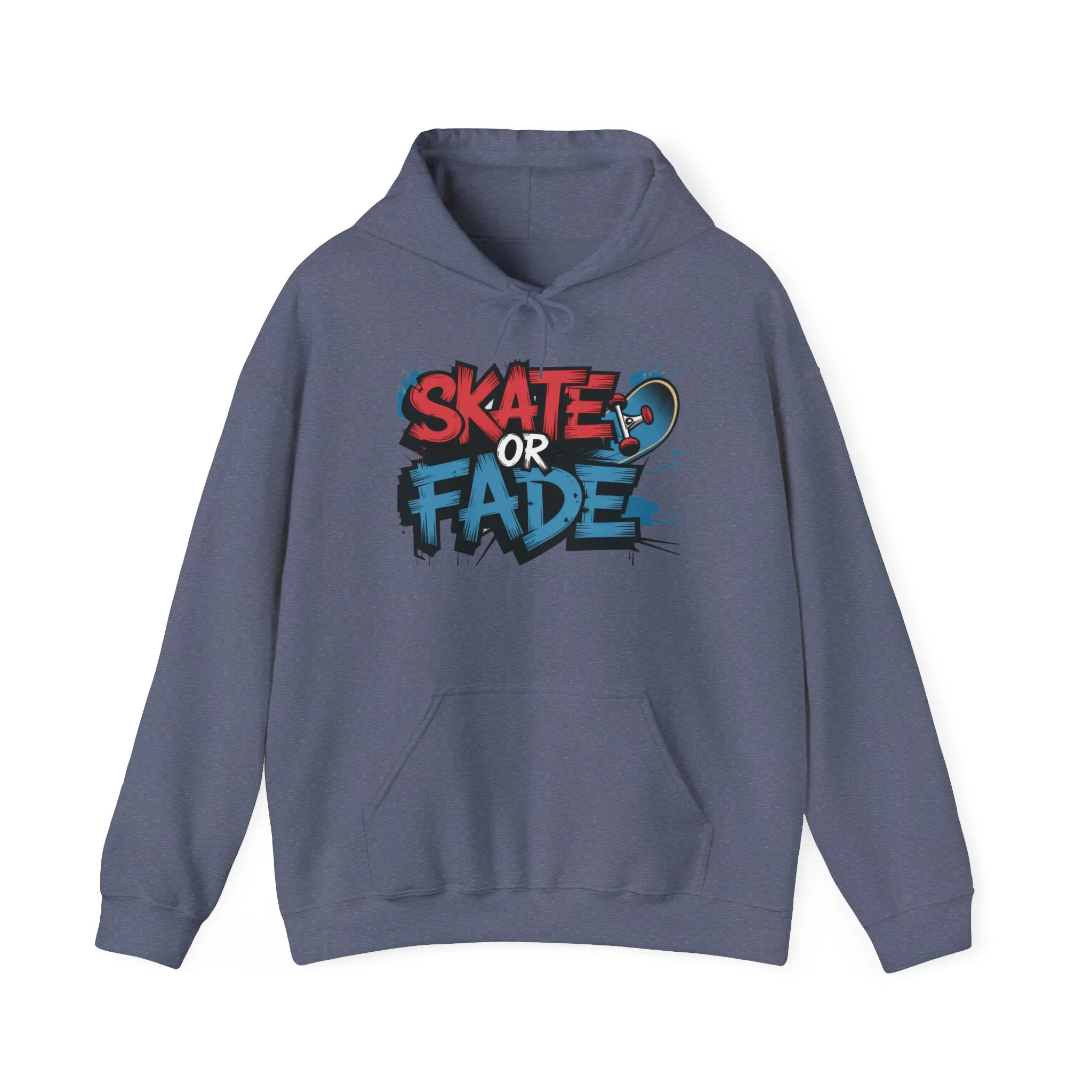 Skate Or Fade Men's Hoodie, Graffiti Skateboarding Pullover, Urban Streetwear Hoodie for Skaters - Image 35