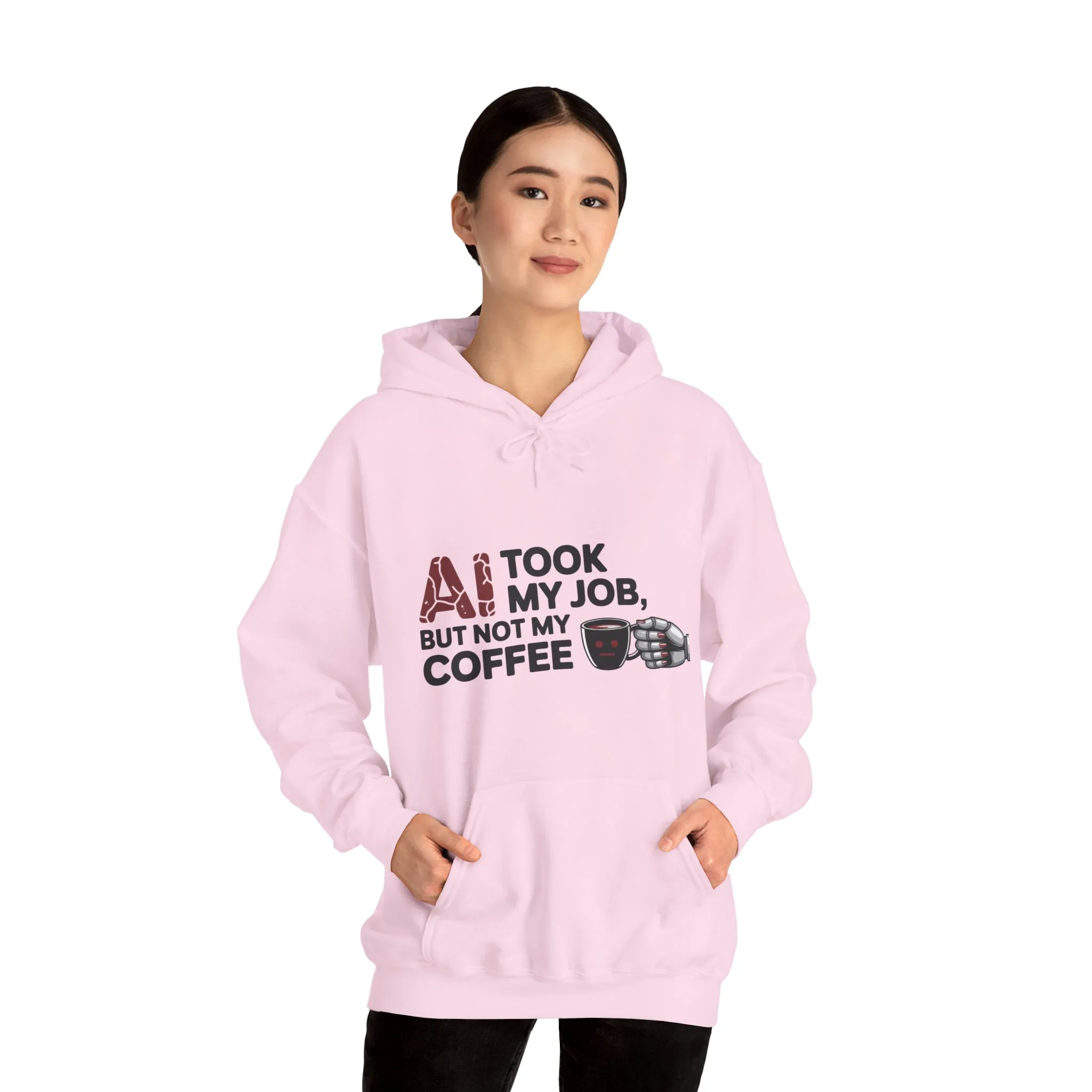 Women's AI Coffee Hoodie, Funny Robot Humor Pullover, Geek Job Joke Sweatshirt Gift, Sarcastic Work Shirt, Office Humor - Image 35
