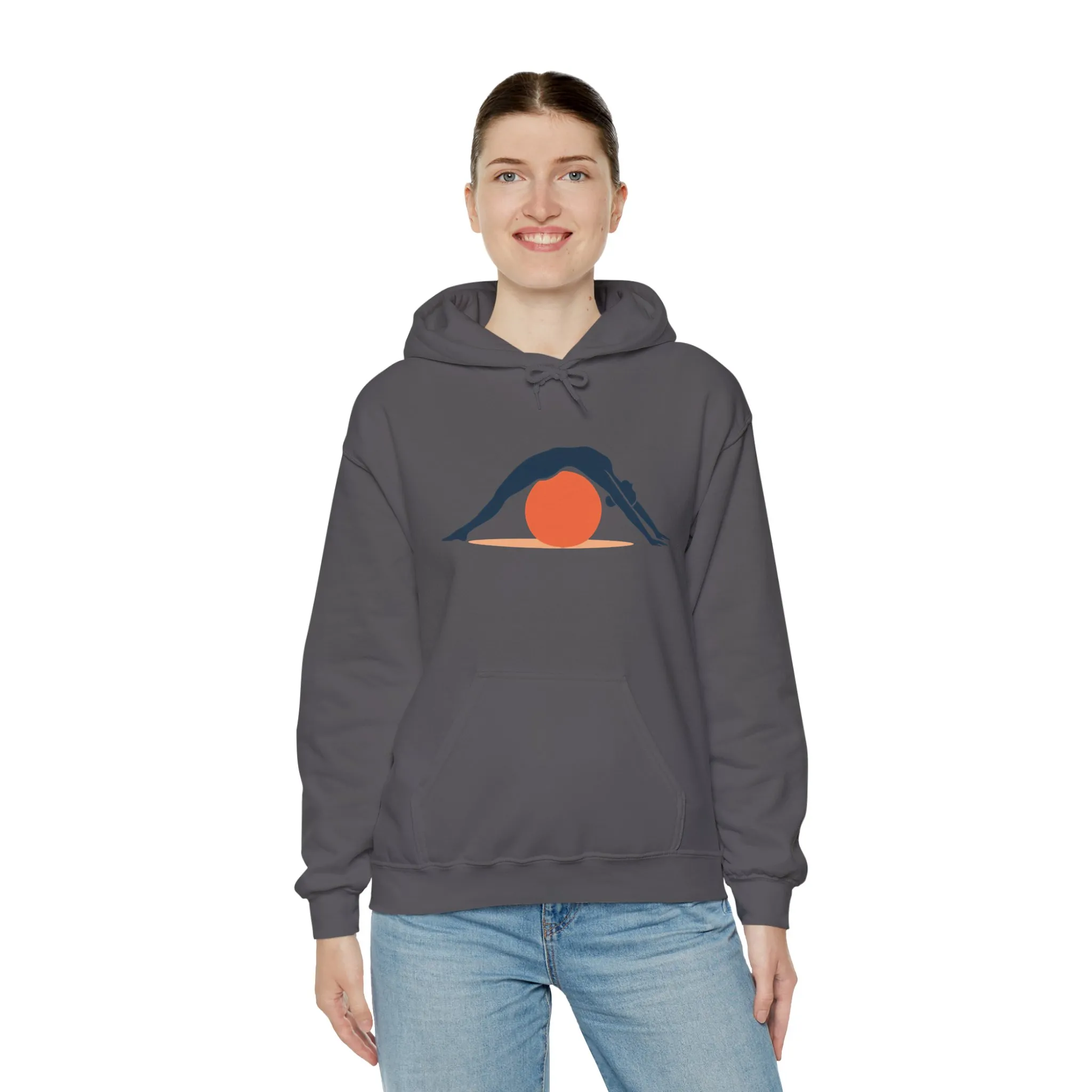 Womens Heavy Blend™ Hooded Sweatshirt, Womens Pilates Hoodie, Yoga Fitness Graphic Hooded Sweatshirt, Workout Activewear Top - Image 20