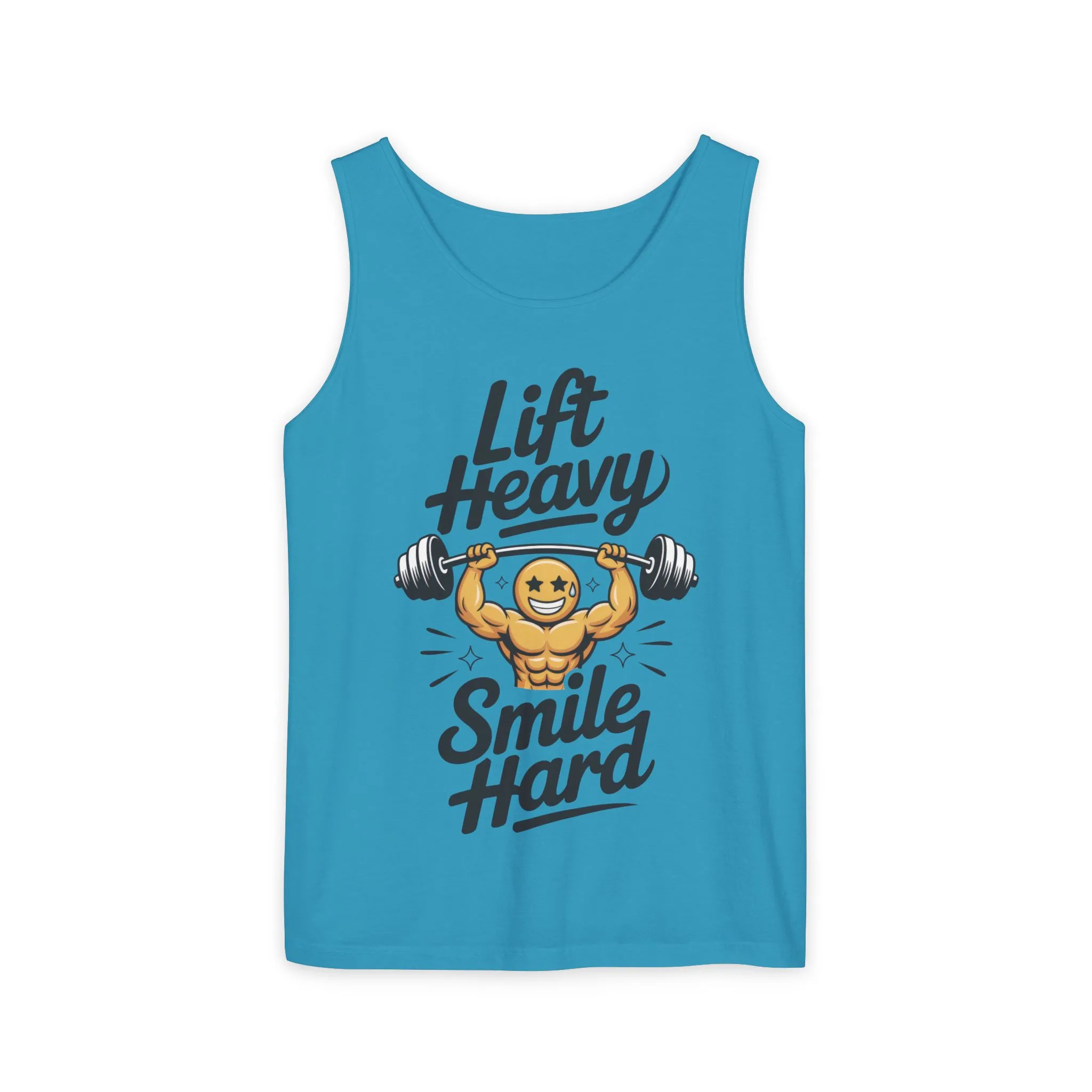 Mens Lift Heavy Smile Hard Tank Top, Funny Gym Workout Fitness Shirt, Mens Funny Gym Tank - Image 19