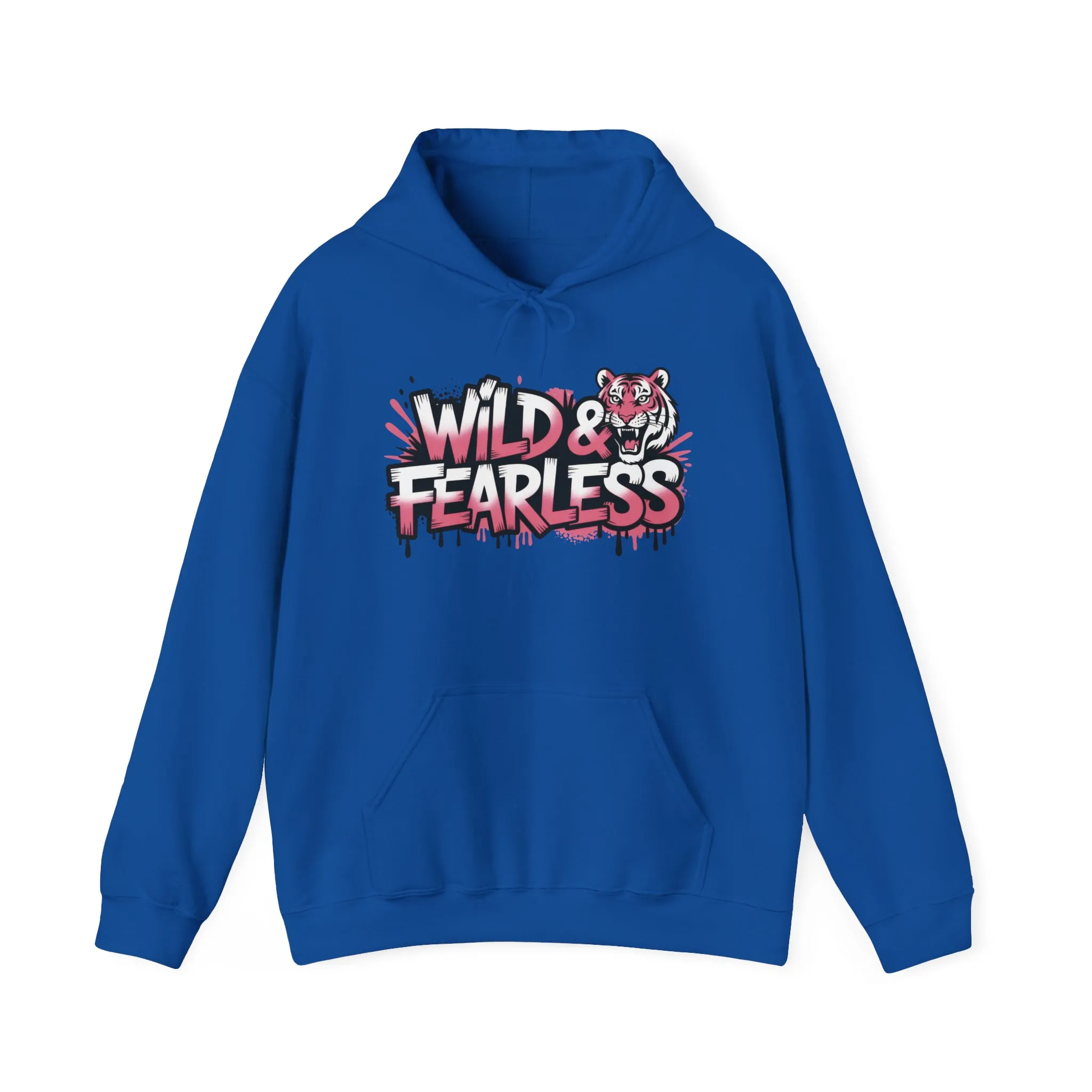Women's Hoodie Wild & Fearless, Tiger Graffiti Graphic Pullover, Bold Urban Streetwear Hoodie - Image 21