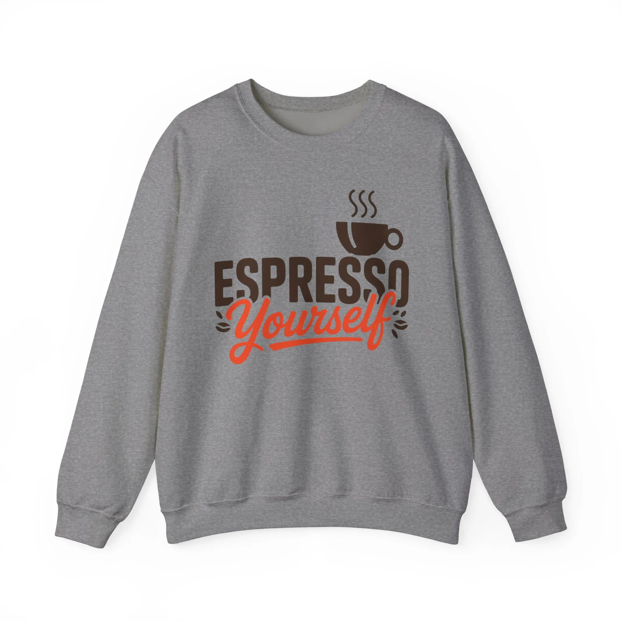 Mens Heavy Blend™ Crewneck Sweatshirt, Espresso Yourself Sweatshirt, Funny Coffee Lover Mens Crewneck, Cafe Lover Gift - Image 13