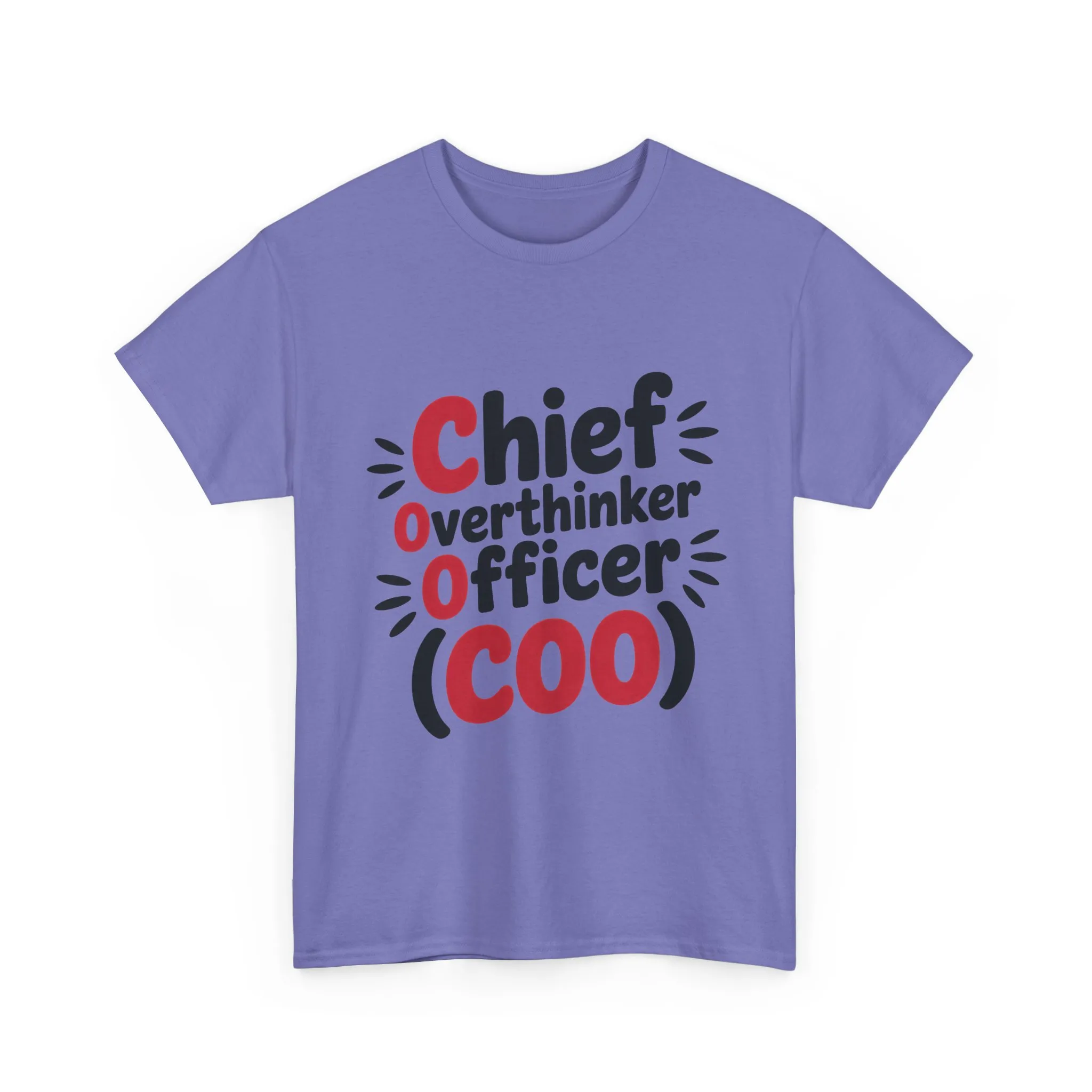 Women's COO T-Shirt, Chief Overthinker Officer Funny Graphic Tee, Sarcastic Work Shirt - Image 2